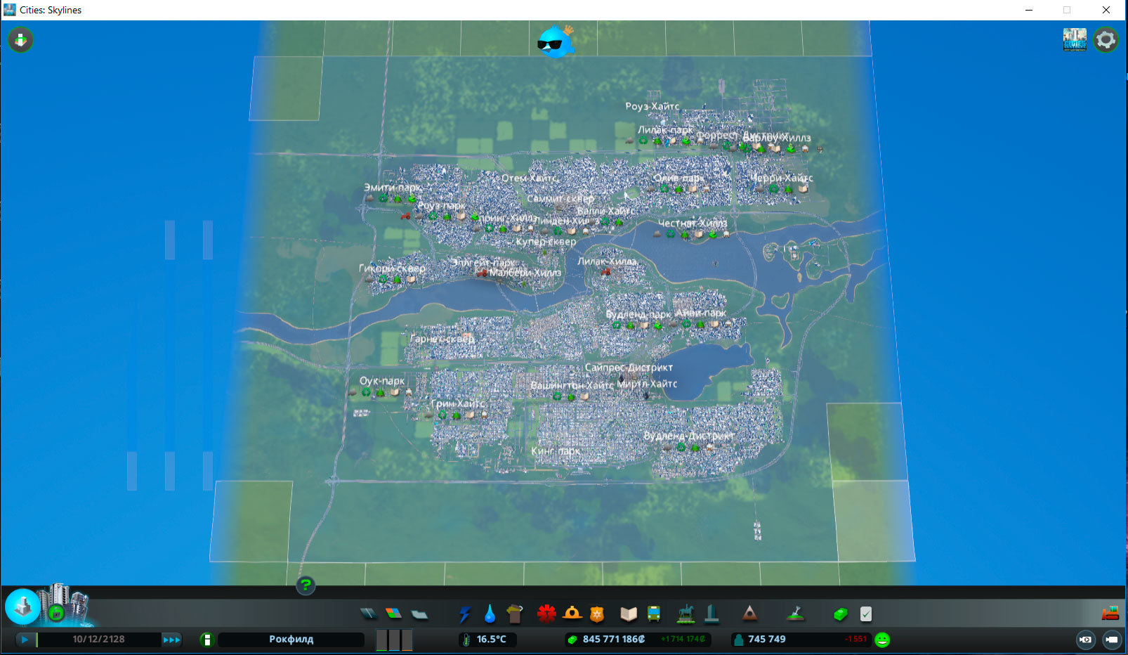 Cities Skylines. 765 000 жителей - Моё, Cities: Skylines, Компьютерные игры, Население, Длиннопост