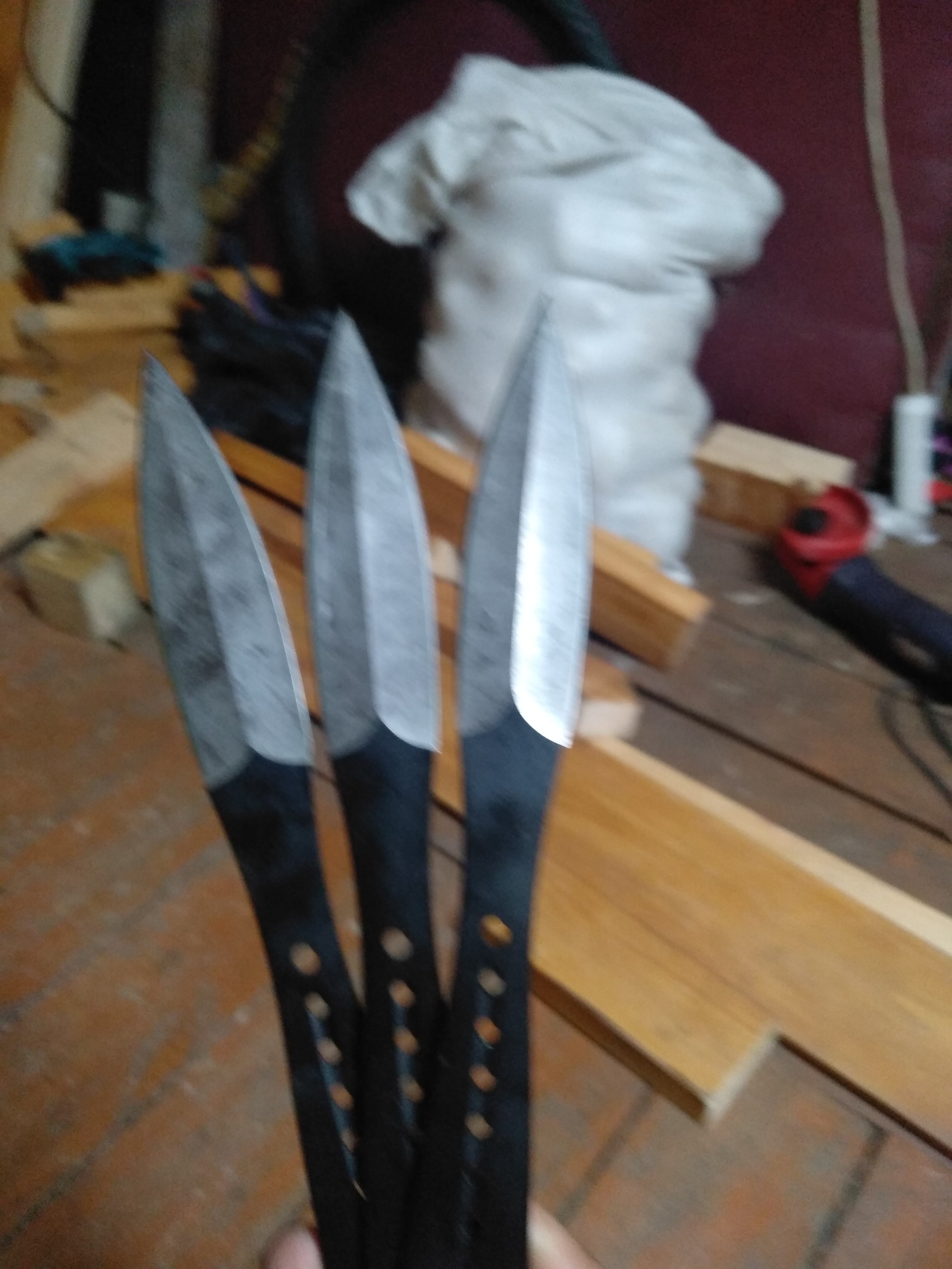 Hello again) here are different knives) - My, Throwing knives, Troubles, Longpost