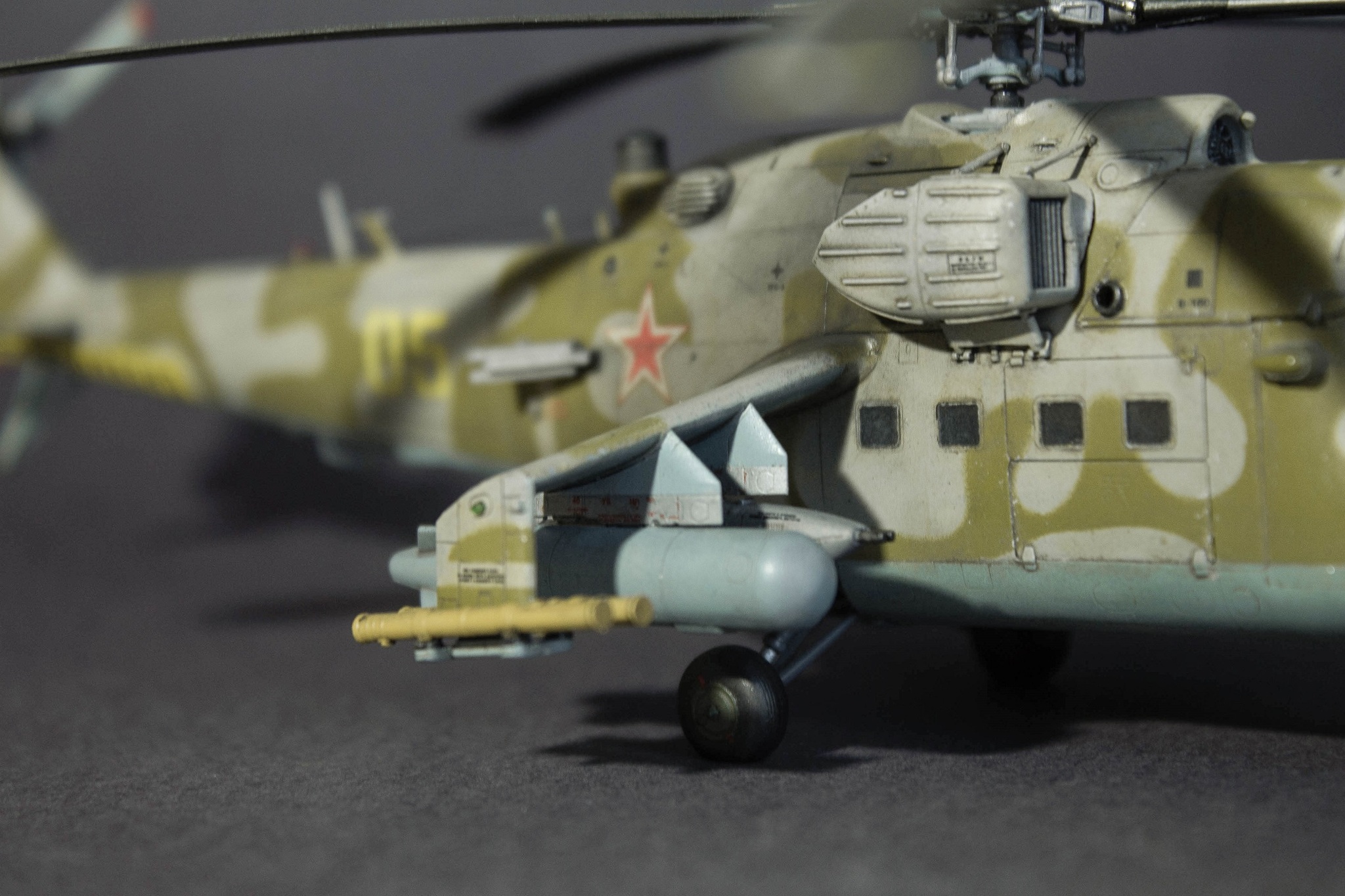 MI-24 V. Scale 1/72. Star - My, Mi-24, Models, Helicopter, Stand modeling, Longpost