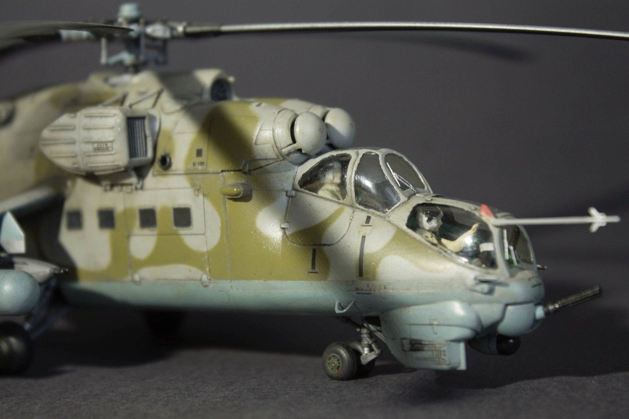 MI-24 V. Scale 1/72. Star - My, Mi-24, Models, Helicopter, Stand modeling, Longpost