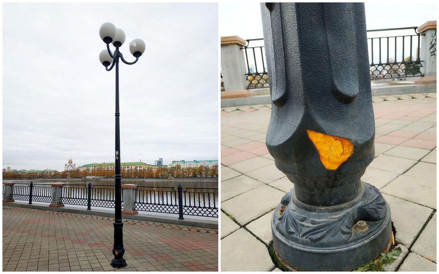 And so it will do. - Yekaterinburg, Lamppost, Lighting, Metal structures, Plastic