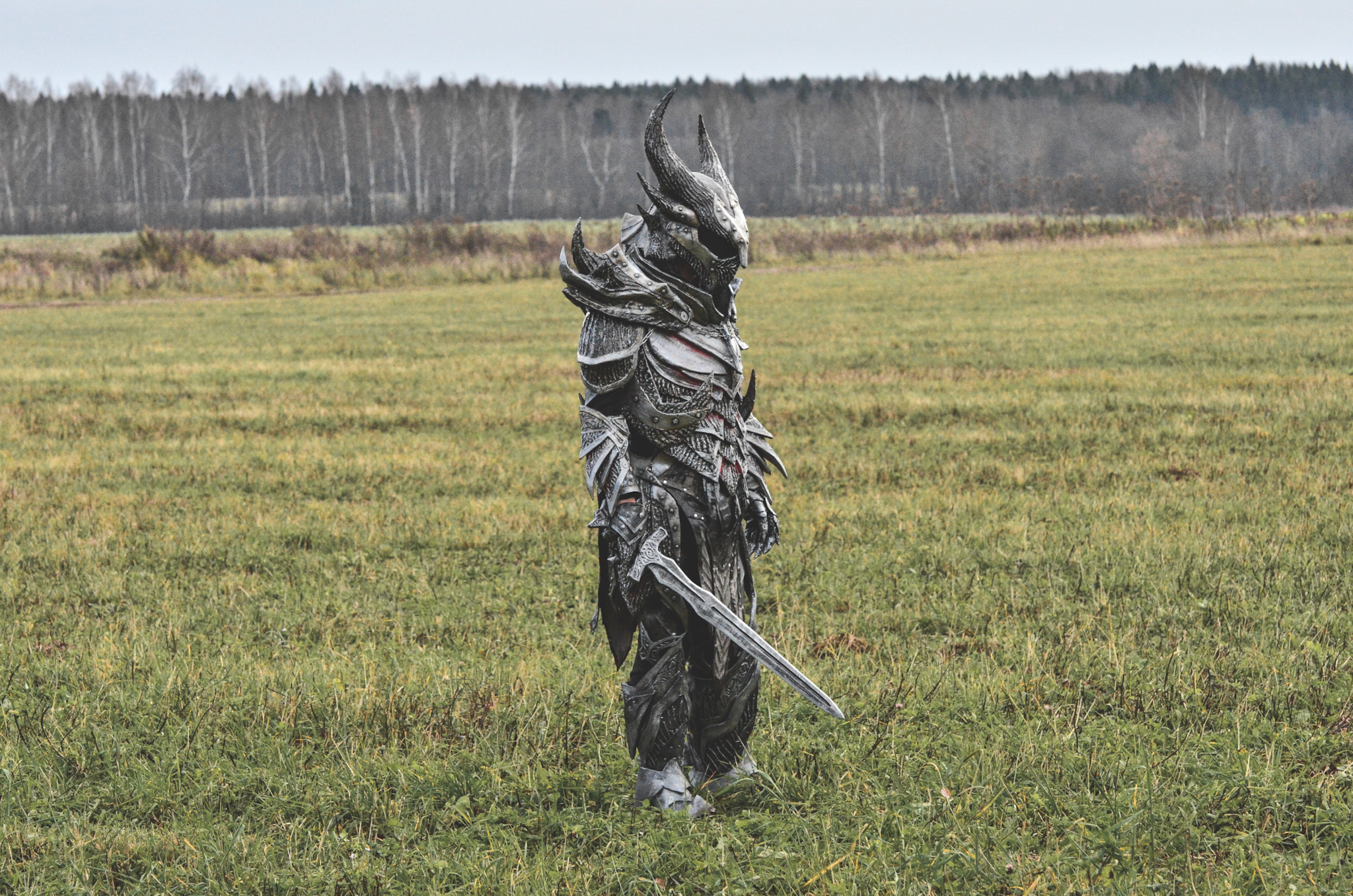 Dovahkiin in Daedric armor. My first full cosplay - My, The elder scrolls, Cosplay, Russian cosplay, Daedra, The Elder Scrolls V: Skyrim, Lowcost cosplay, Longpost