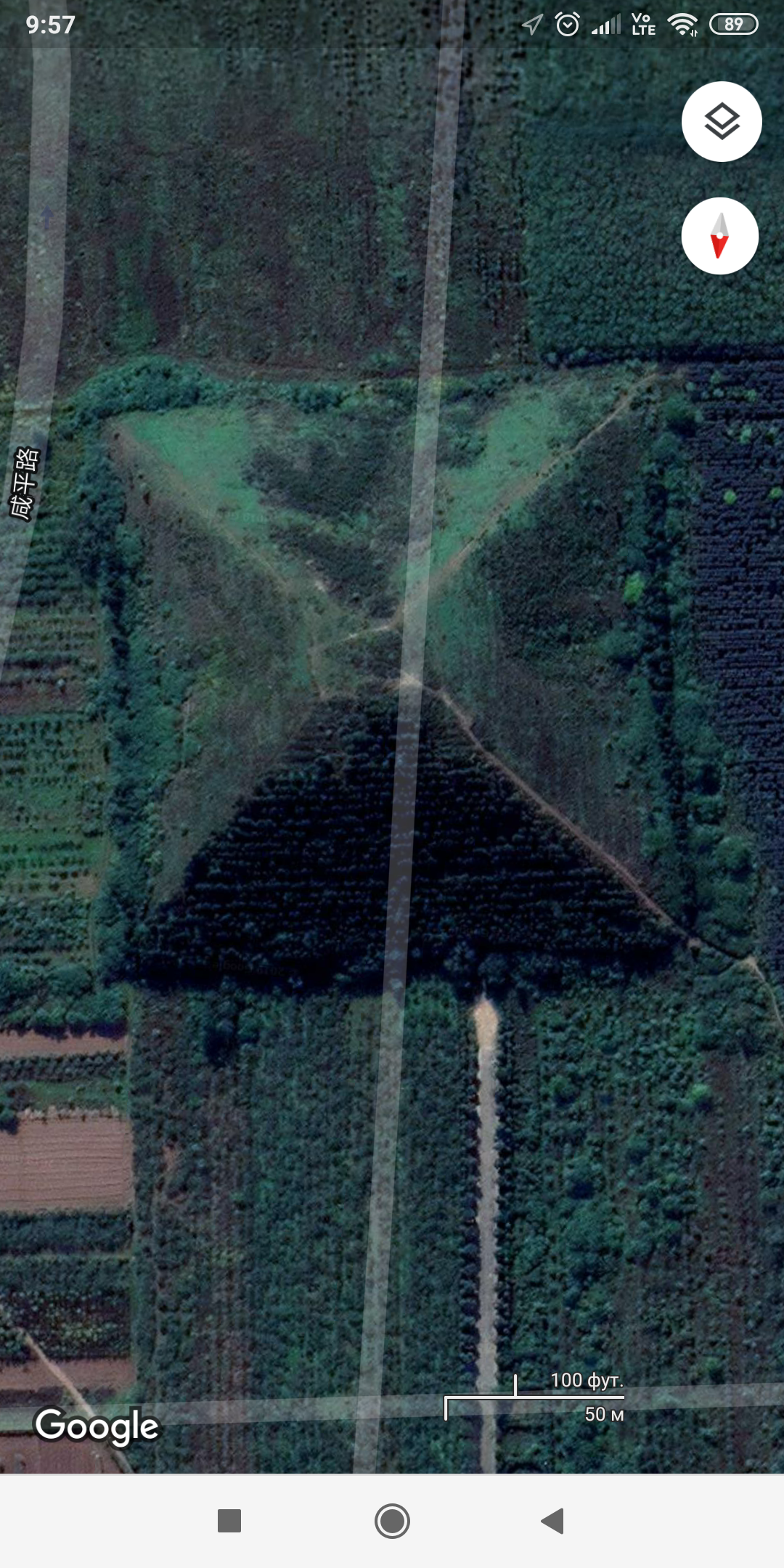 Places on Google maps. Part 37 - Google maps, Images, Picture with text, Longpost, Screenshot, China, Pyramid