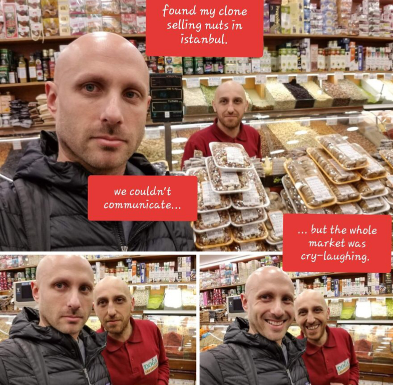 Met this stranger at the store - Score, Istanbul, Clones, Reddit