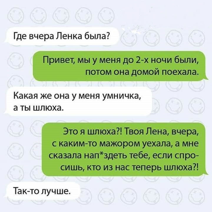 Так-то лучше - Отношения, Мессенджер