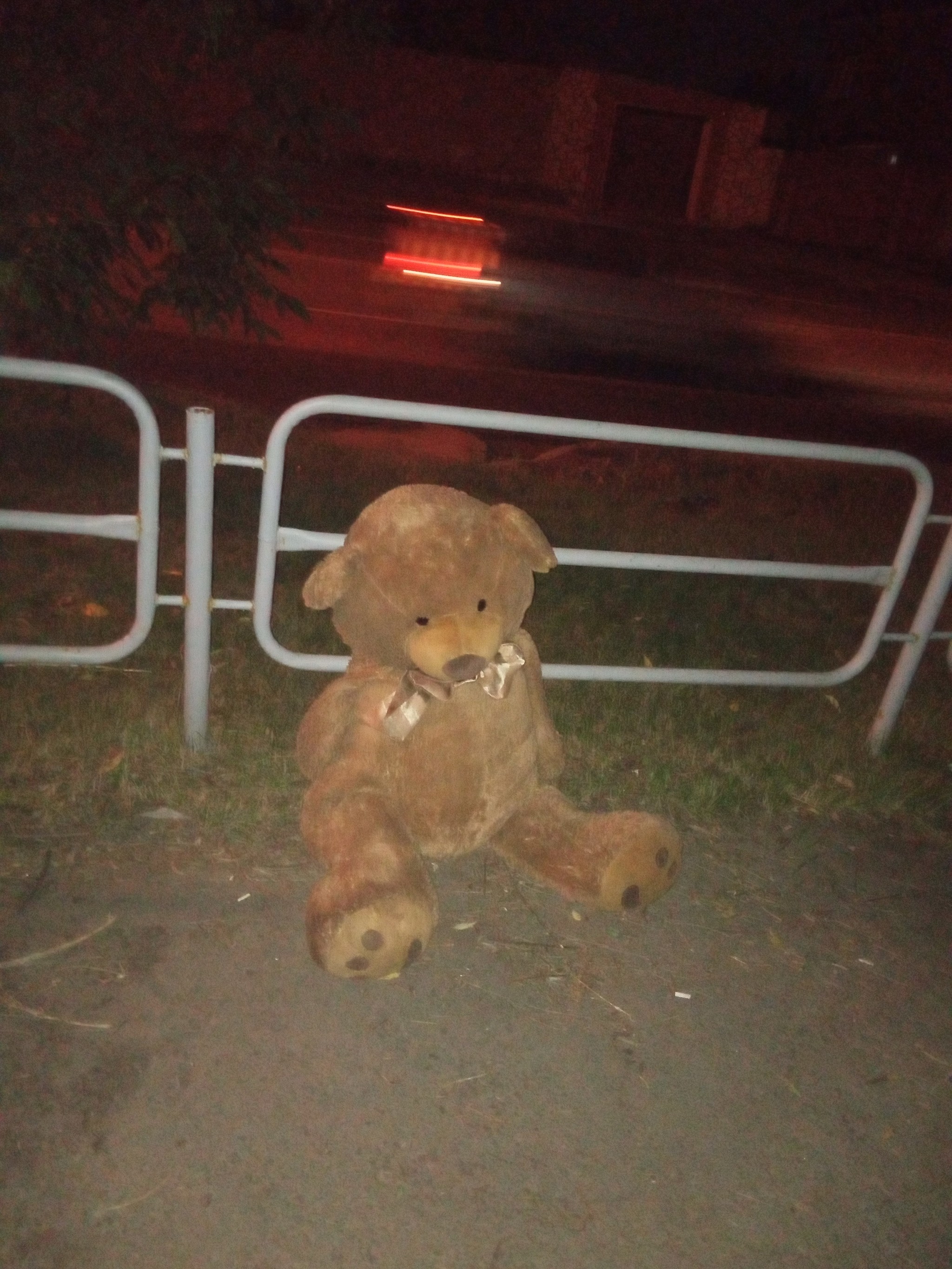 The owner abandoned the bear - My, Toys, Sadness