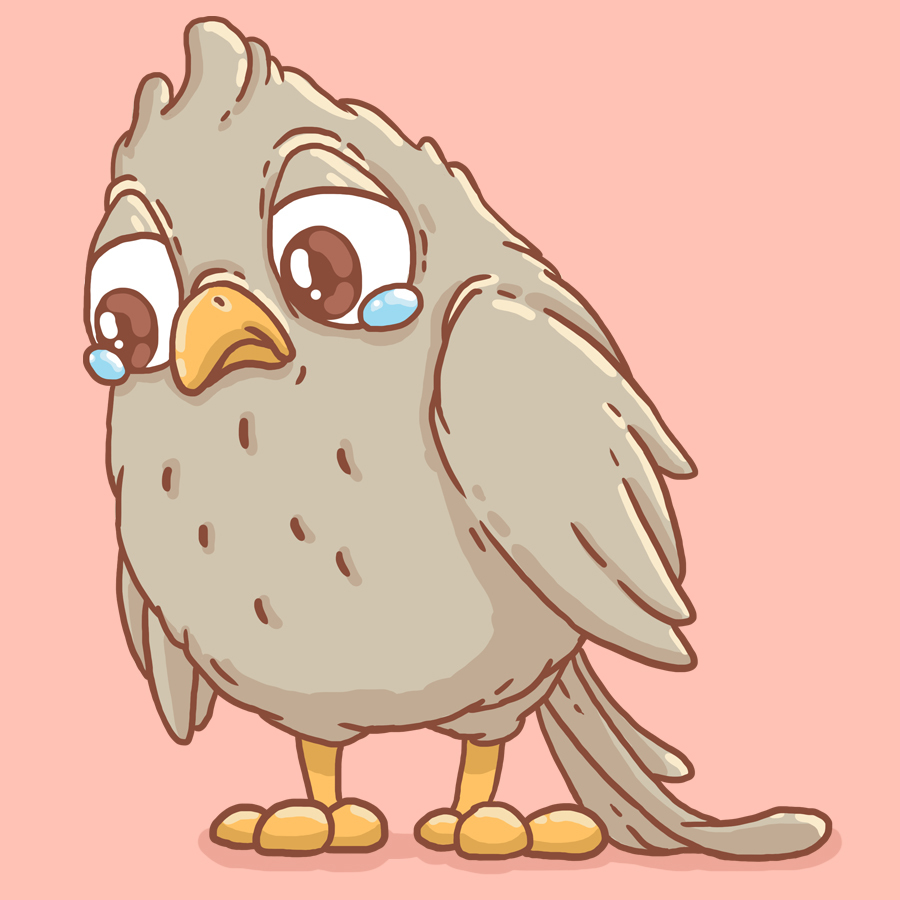 Mr. Bird (stickers beginning) - My, Beaver draws, Telegram stickers, Stickers, Birds, Digital drawing, Longpost