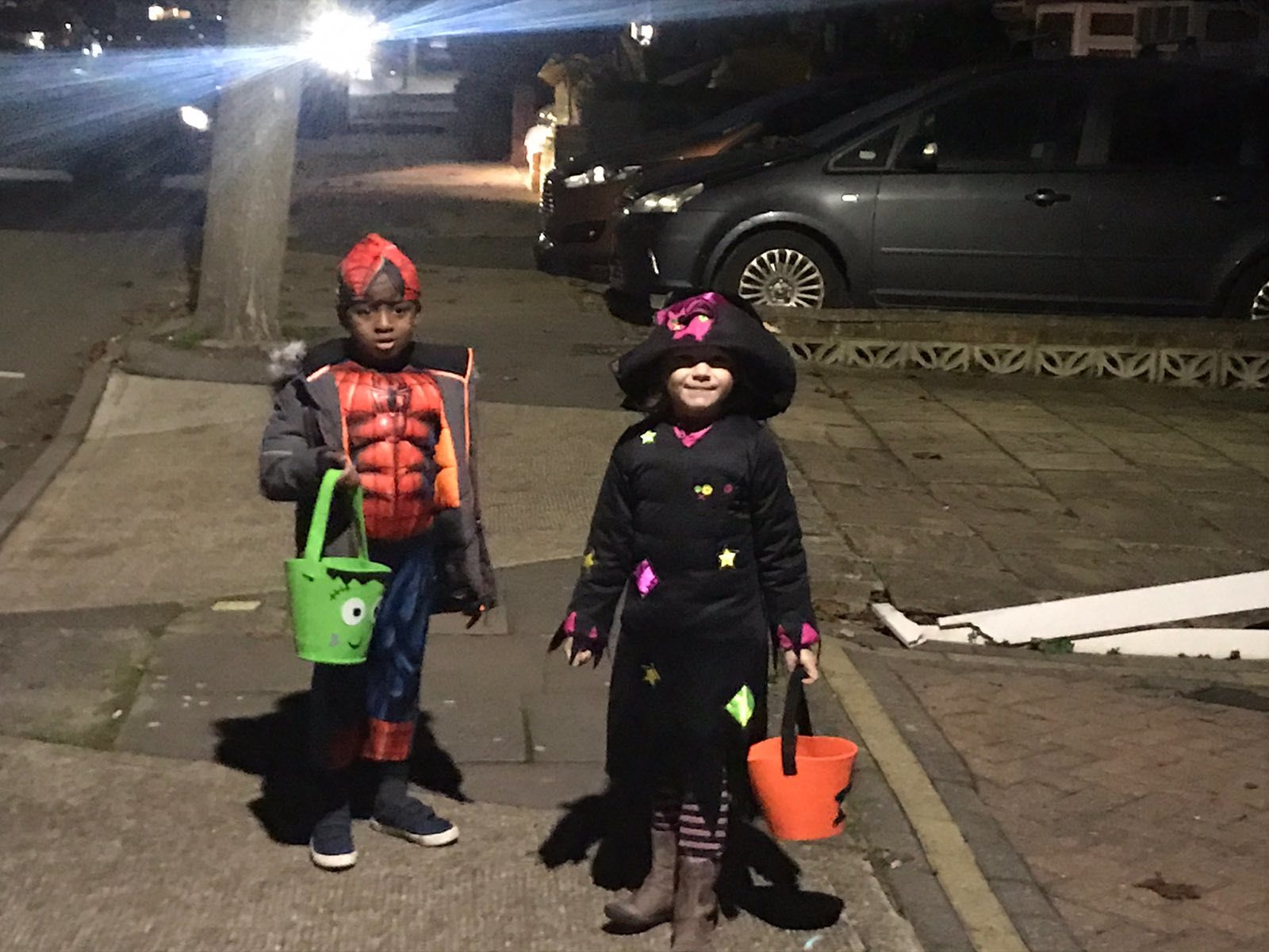 Halloween on our street - My, Halloween, Parents and children, Holidays, England, Longpost, Children