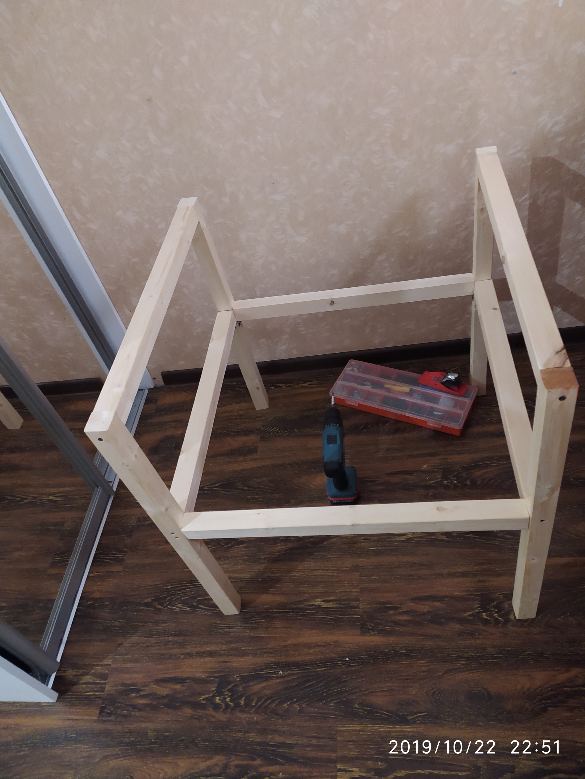 Кресло своими руками (каркас кресла часть 1) \ DIY frame armchair