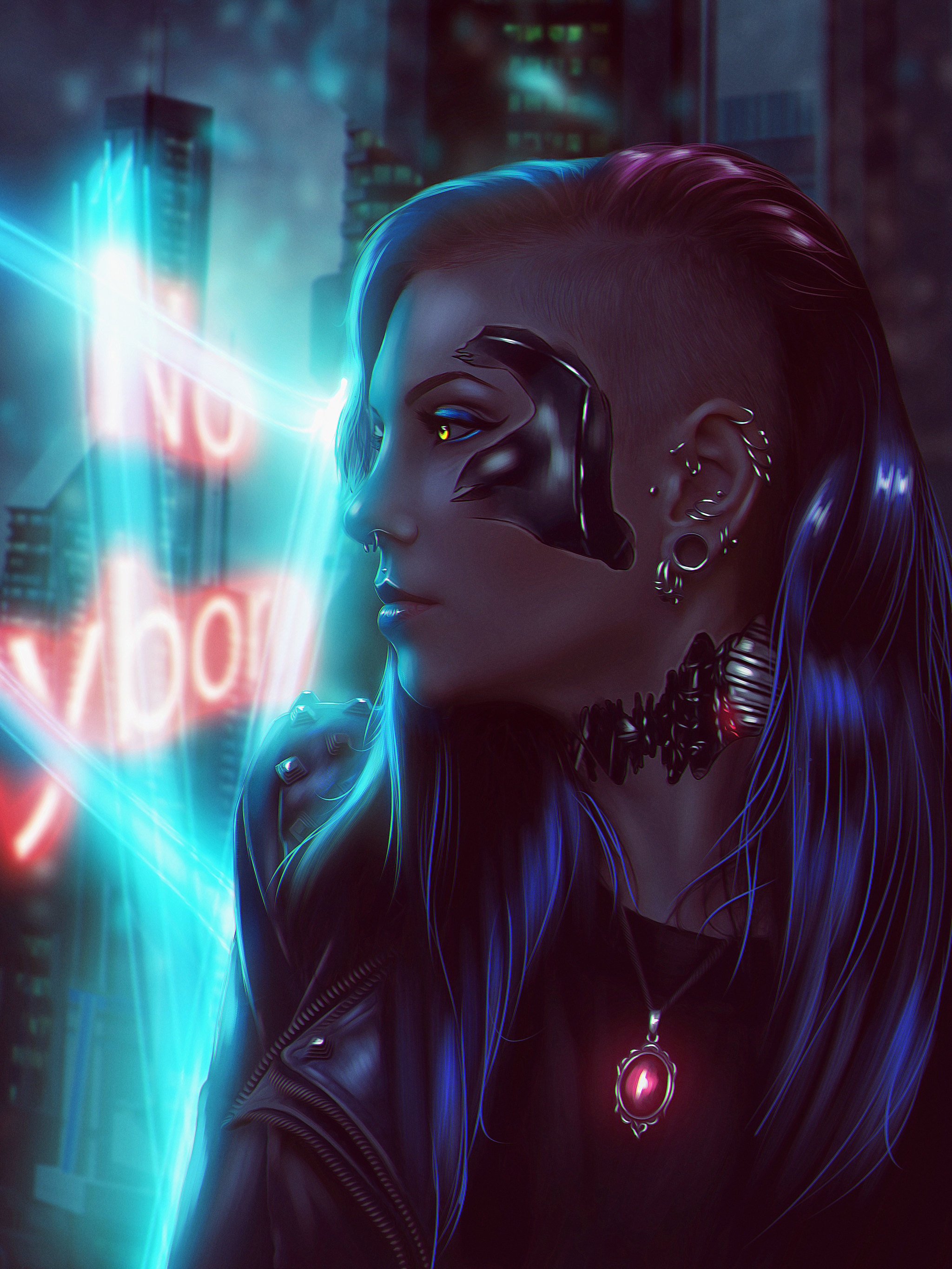 Cyborg - My, Photoshop, Art, Cybog, Sci-Art, Sci-Fantasy, Video