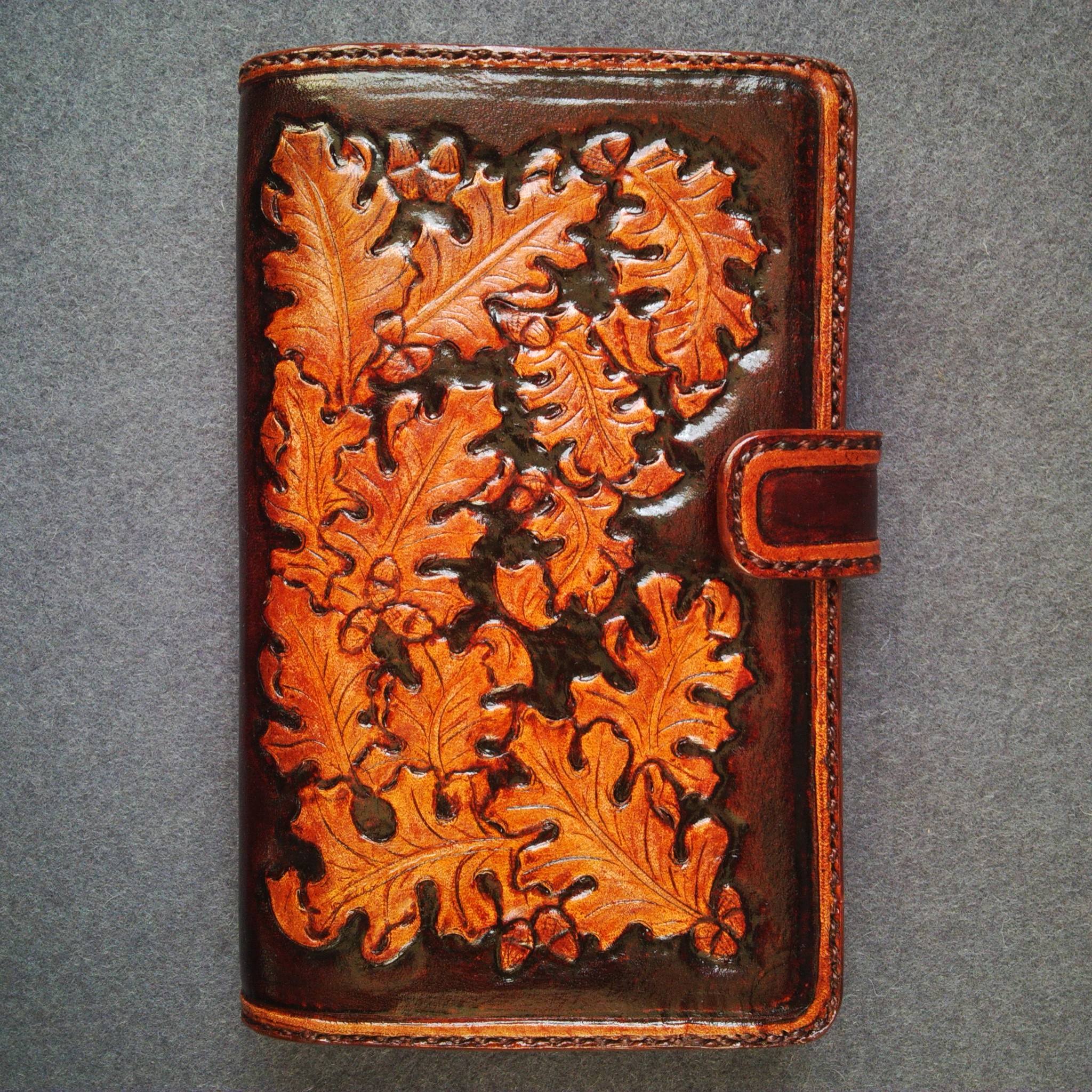 One of my latest works. Rate - My, Wallet, Handmade, Leather, With your own hands, Needlework, Needlework without process, Longpost