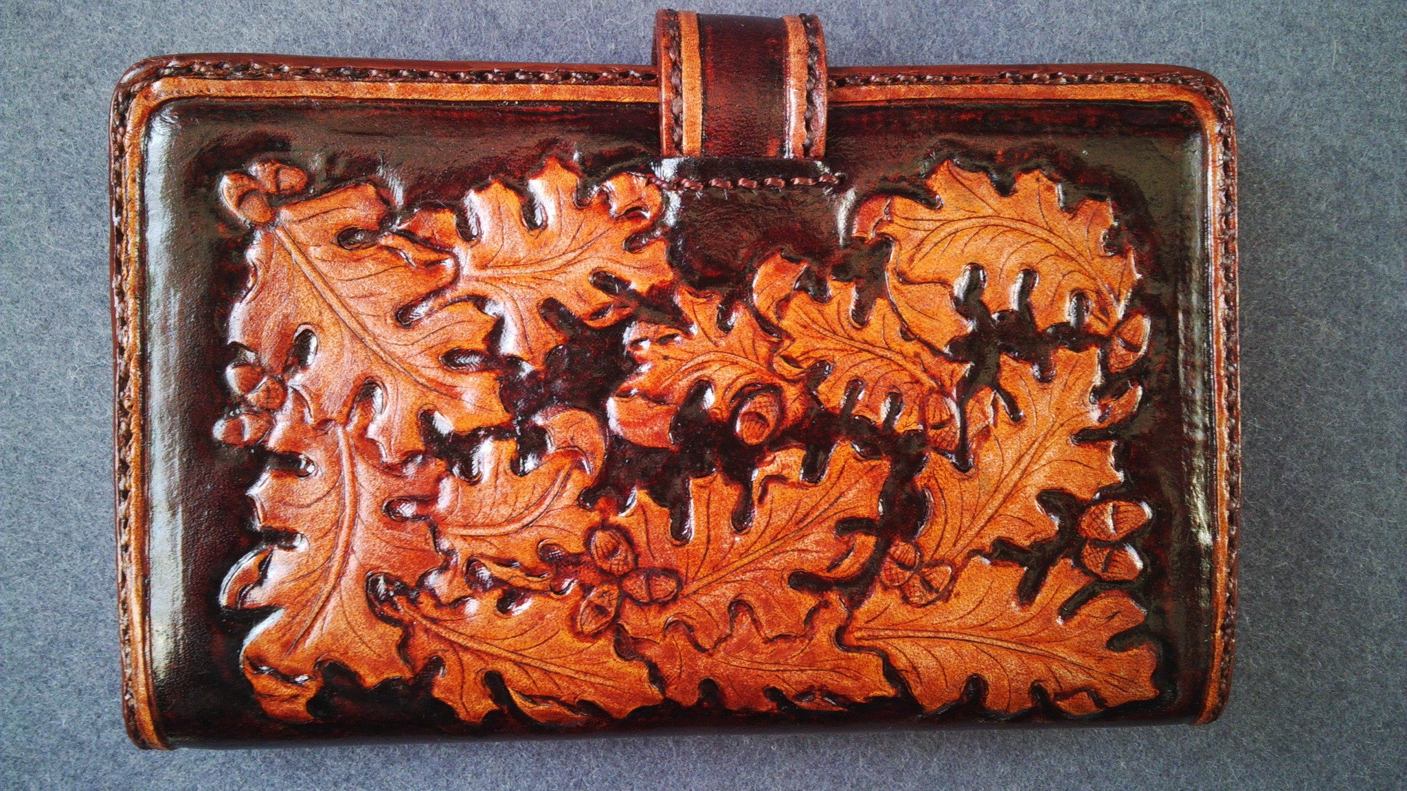 One of my latest works. Rate - My, Wallet, Handmade, Leather, With your own hands, Needlework, Needlework without process, Longpost