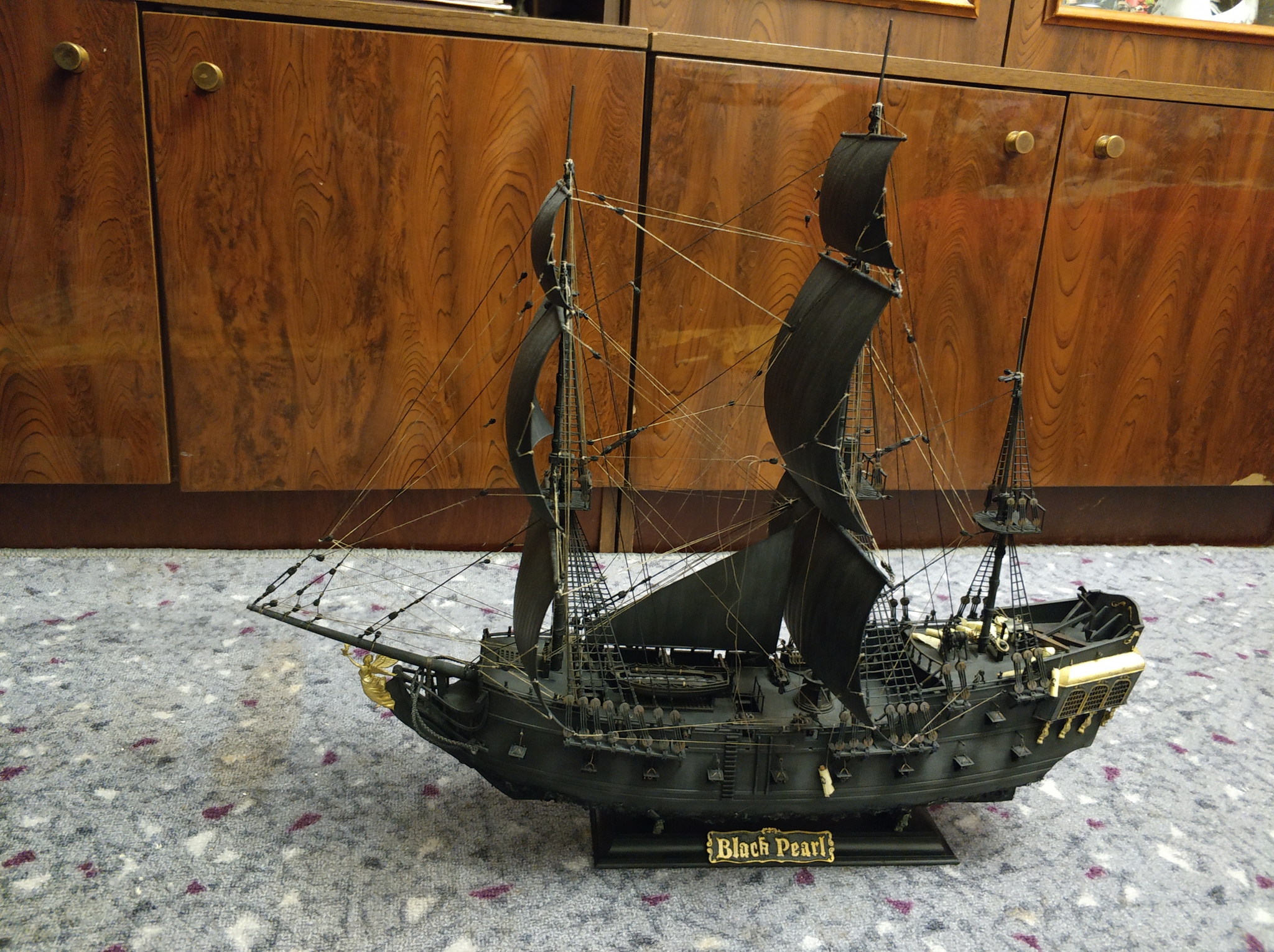 Black Pearl 2 attempt No. 2 - My, Black Pearl, Ship, Captain Jack Sparrow, Pirates of the Caribbean, Longpost