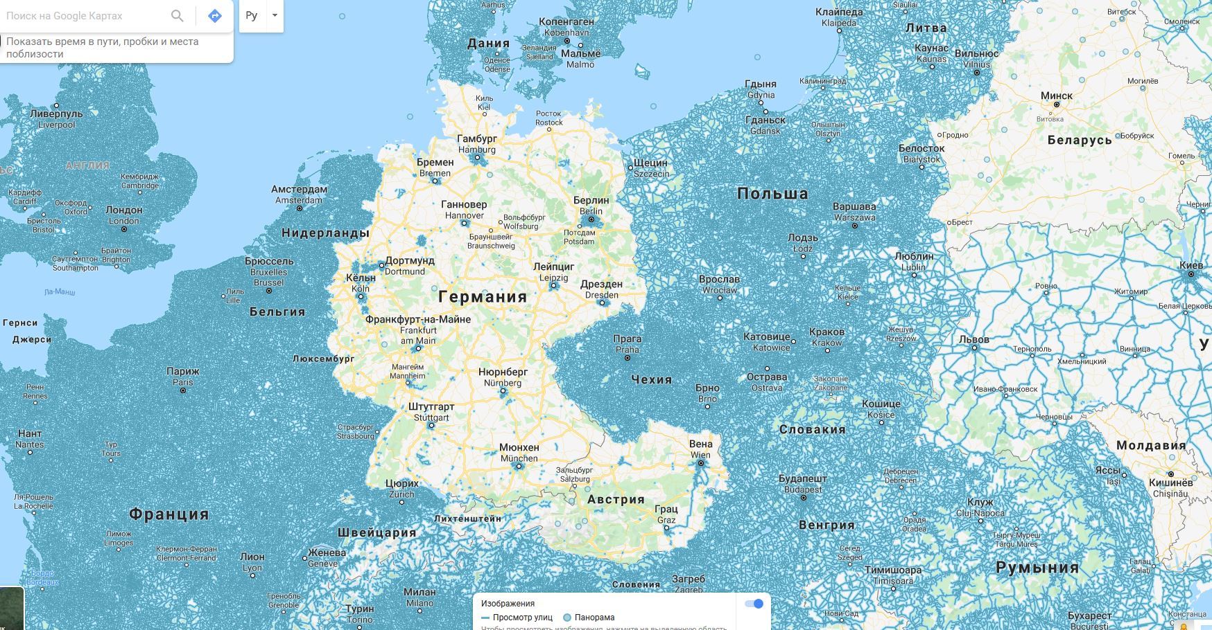 Google Streets and Germany - My, Google, Cards, Geography, Germany