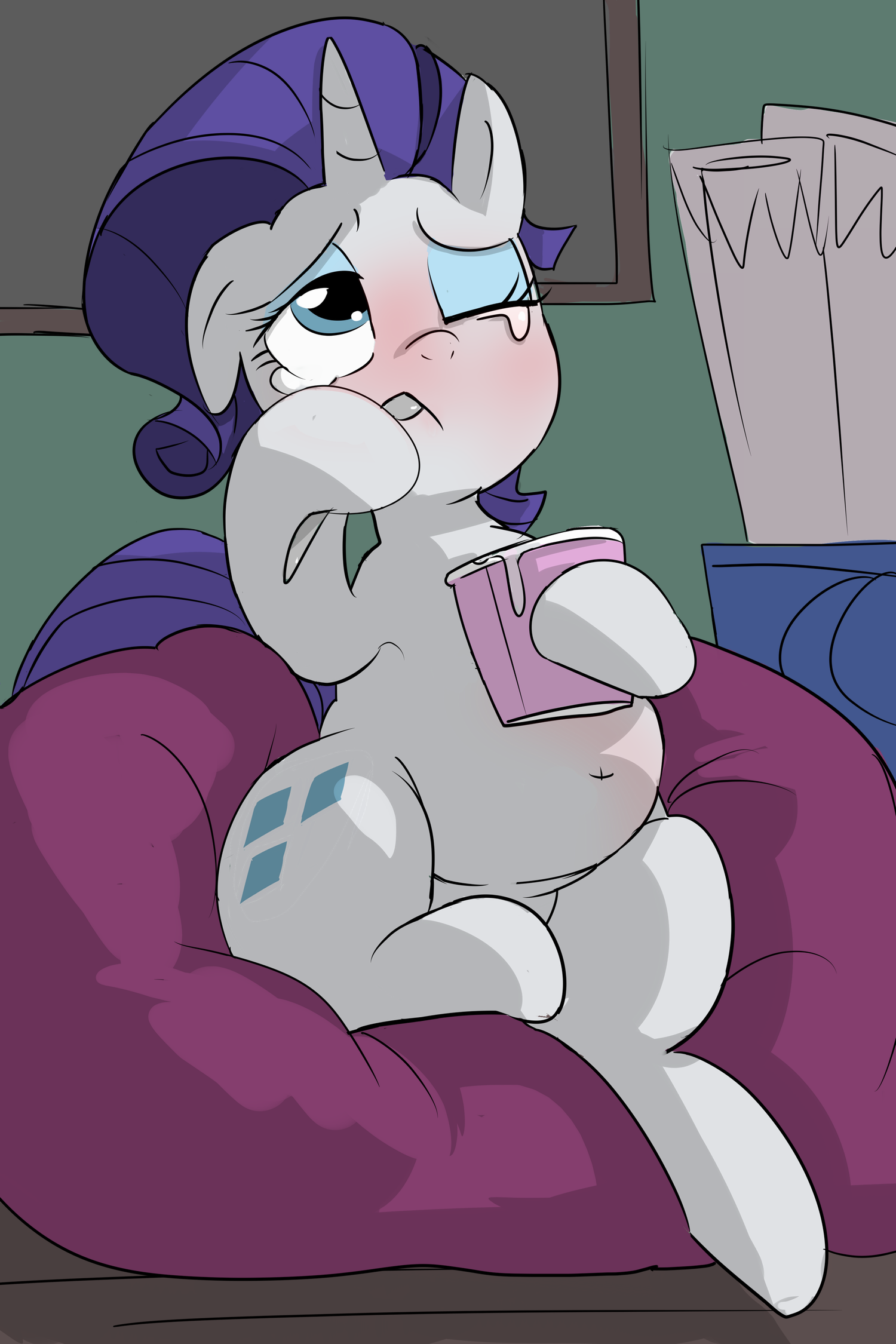 Drama and dieting don't mix. - My little pony, PonyArt, Rarity, Baigak