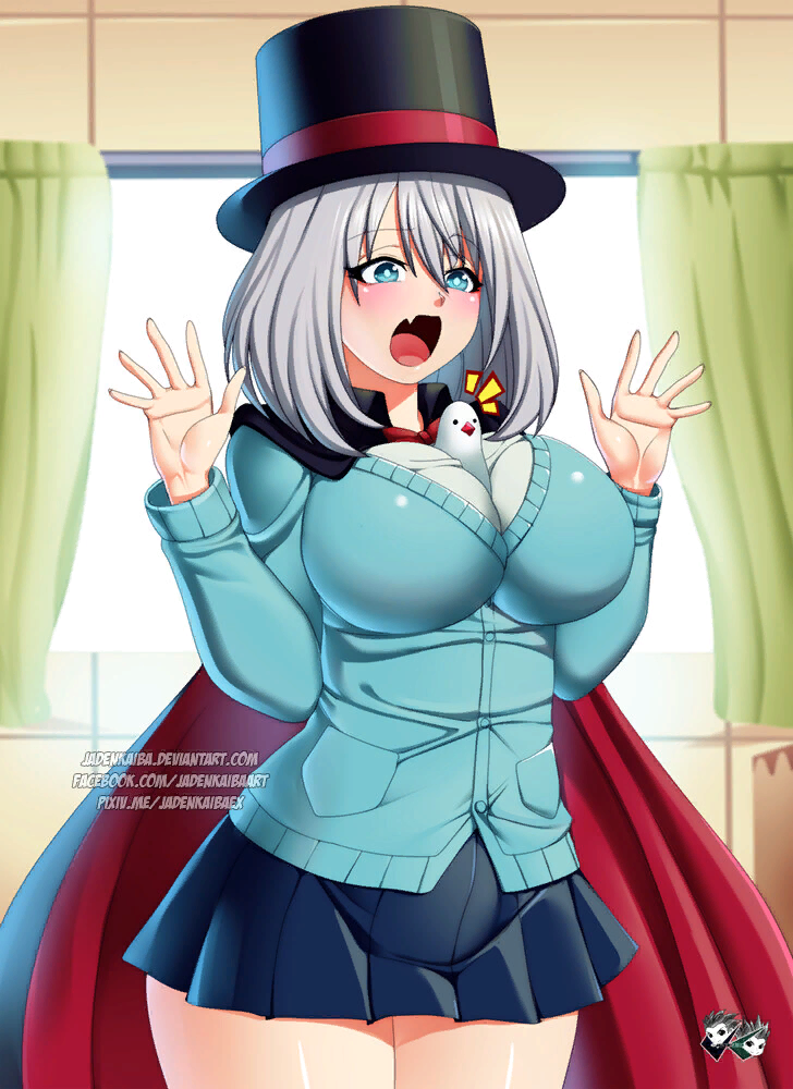 The trick was a success - Anime art, Tejina-Senpai, Anime