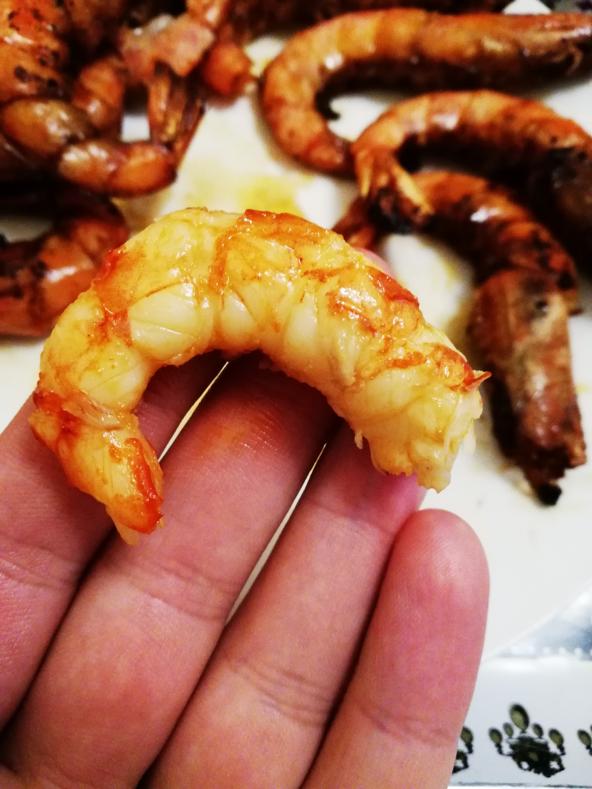 Fried Argentine shrimps (langoustines) + marinade - My, Food, Shrimps, Seafood, Recipe, Yummy, Preparation, Yummy, Cooking, Video, Longpost