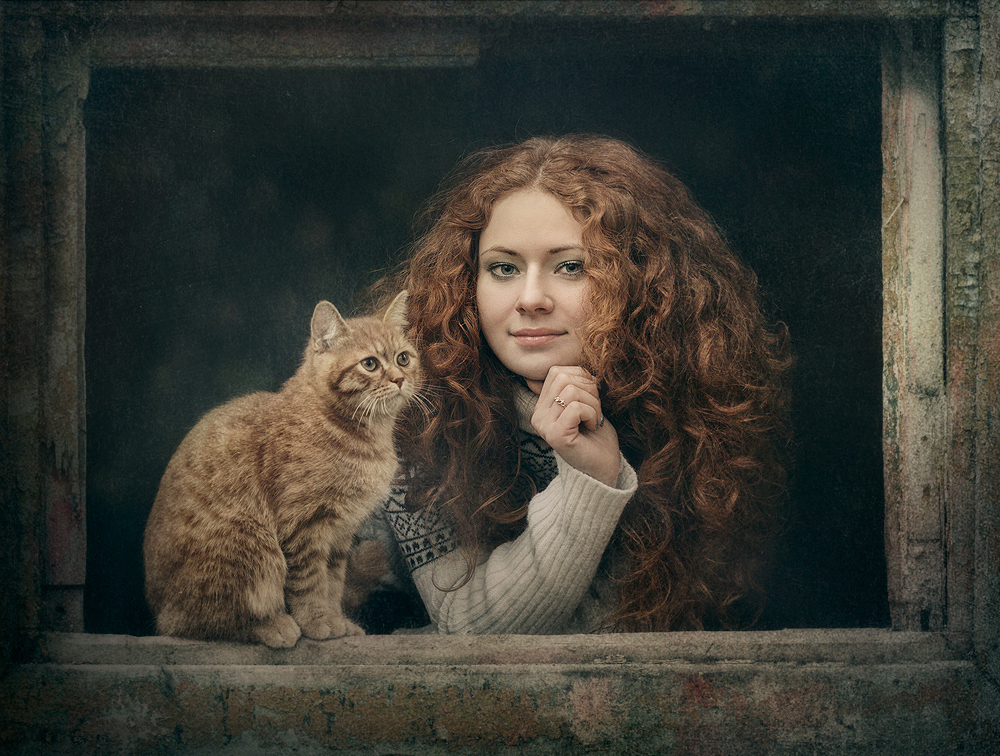 Redheads - cat, Catomafia, Curls, Redheads, Girls