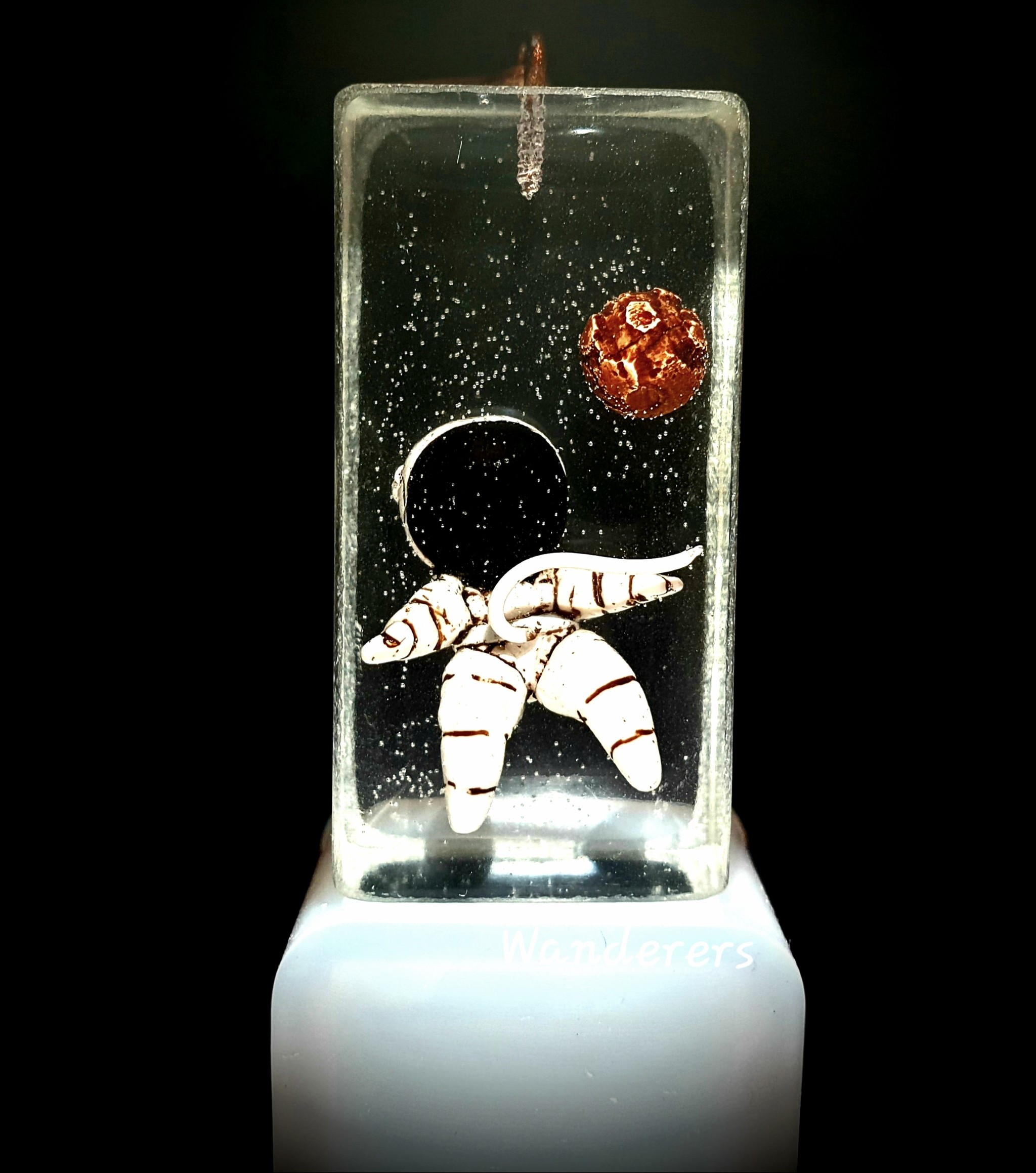 Traveler - My, Polymer clay, Epoxy resin, Space, Fantasy, Needlework without process, Longpost