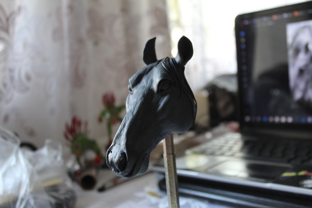 The beginning of the way - My, Polymer clay, Needlework with process, Progress, Лепка, Horses, Longpost