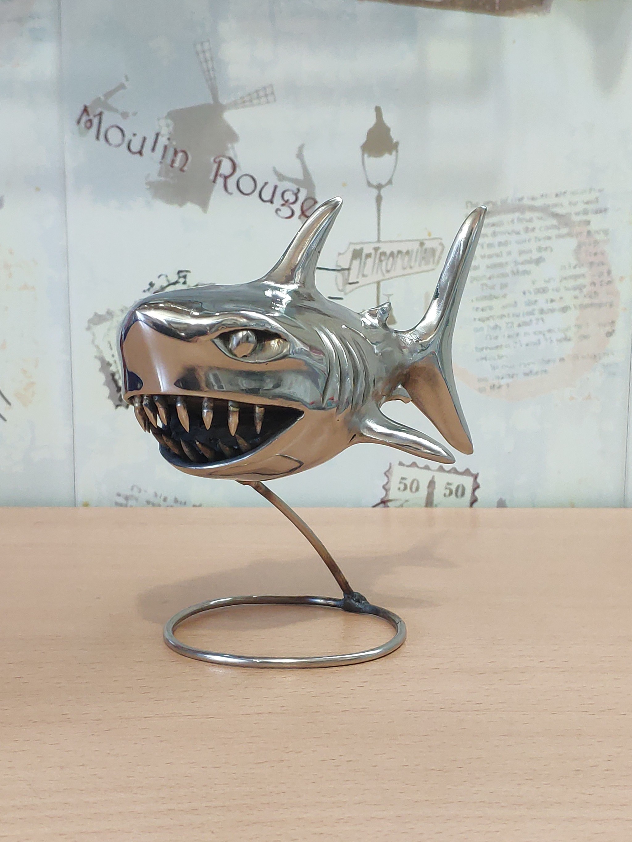 Shark - My, Shark, Needlework without process, With your own hands, Longpost, Metal products, Stainless steel