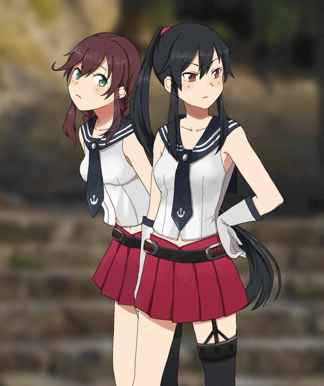 Yahagi and Noshiro - Kantai collection, Yahagi, Noshiro, Anime, Anime art