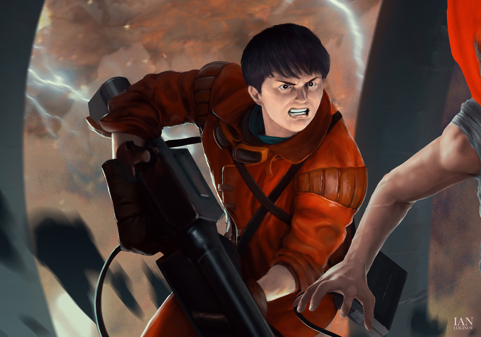 AKIRA art by Ian Loginov - Моё, Ian Loginov, Арт, Фан-Арт, Akira, Аниме, Длиннопост