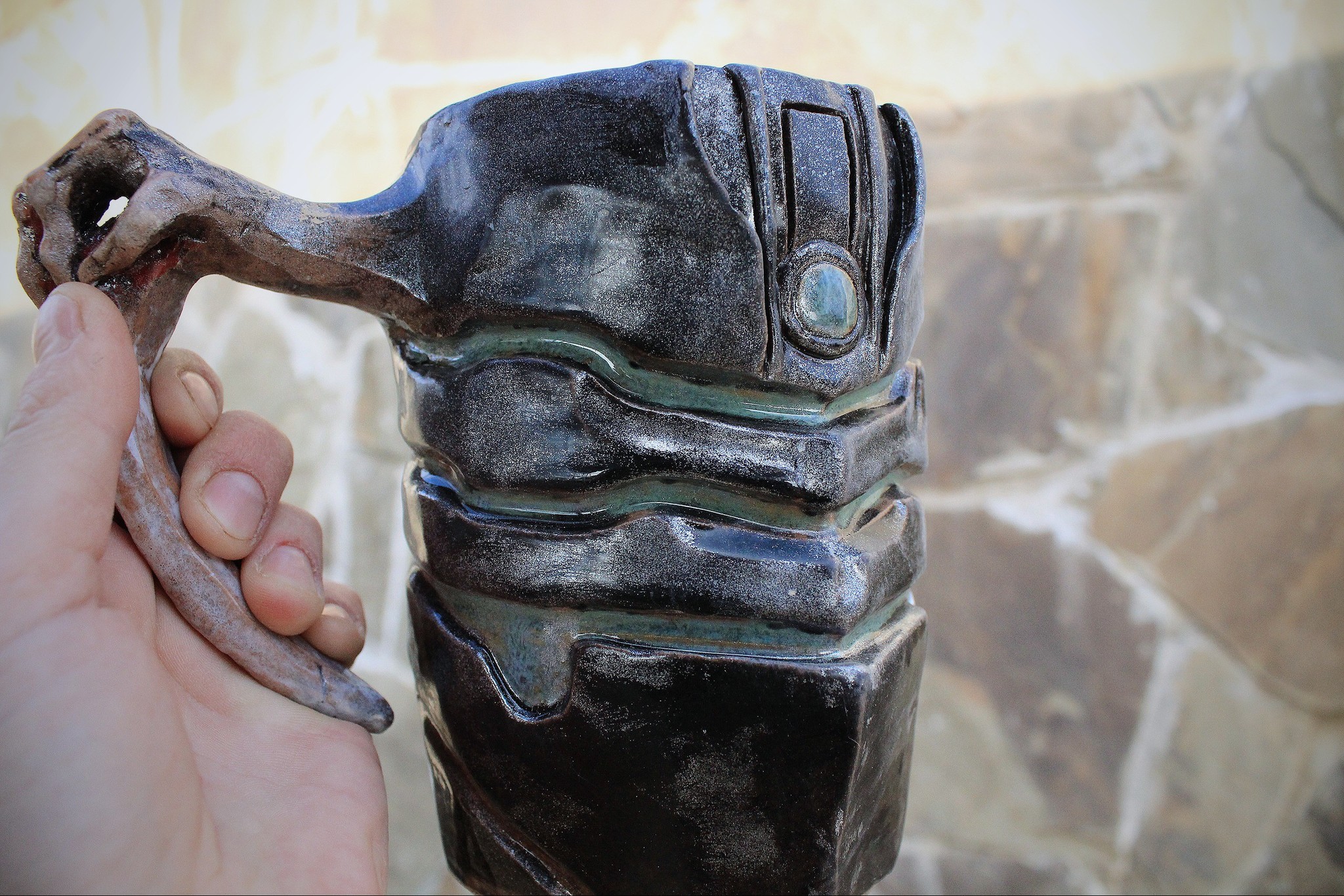 Mug in the shape of a helmet. Dead space 2. - My, Wow, Warcraft, World of warcraft, Dota, Dota 2, Dead space, Dead Space2, Make Us whole, Longpost