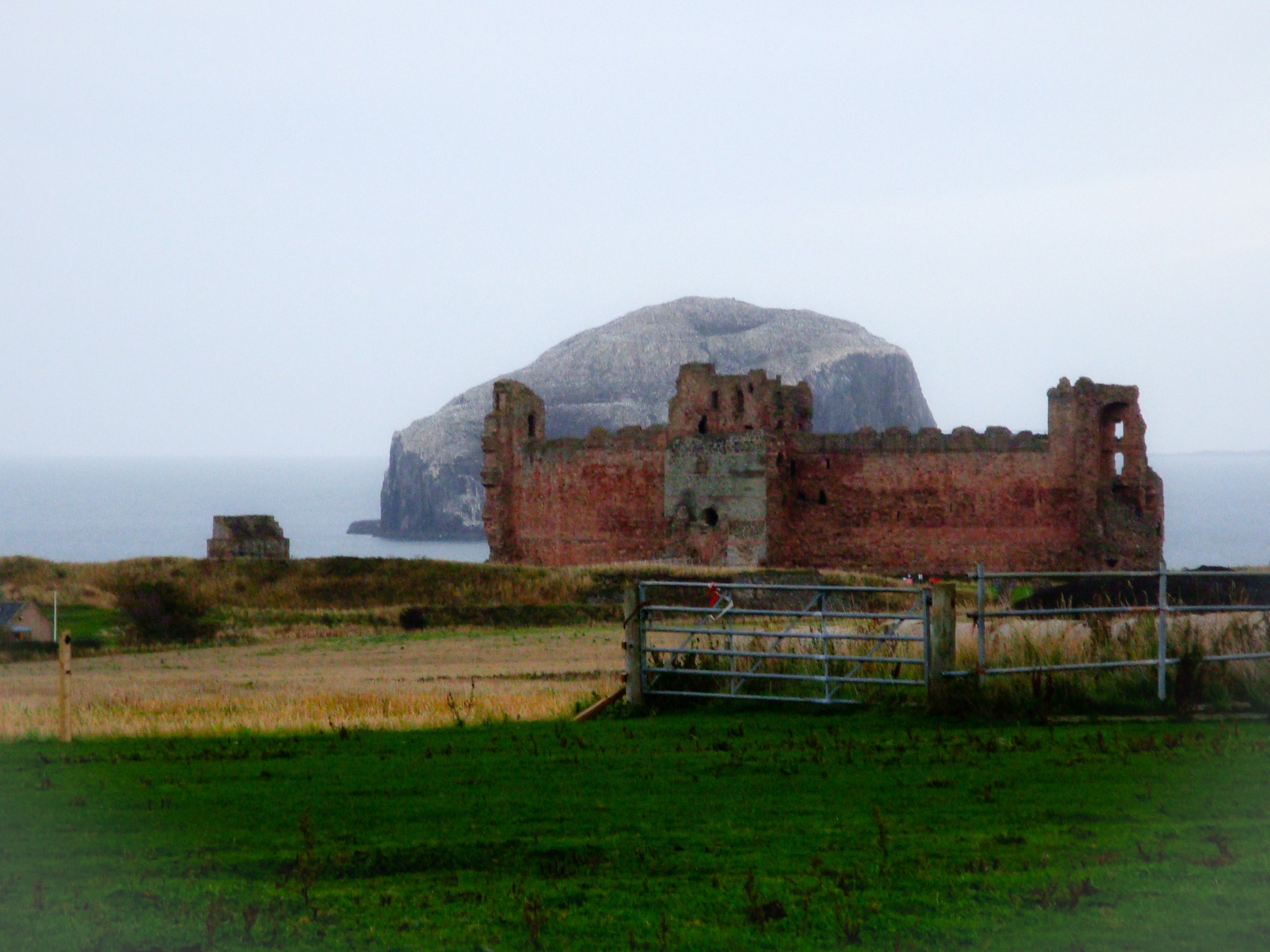 Tantallon - My, Scotland, Locks, Horses, Longpost, Castle of Tantallon