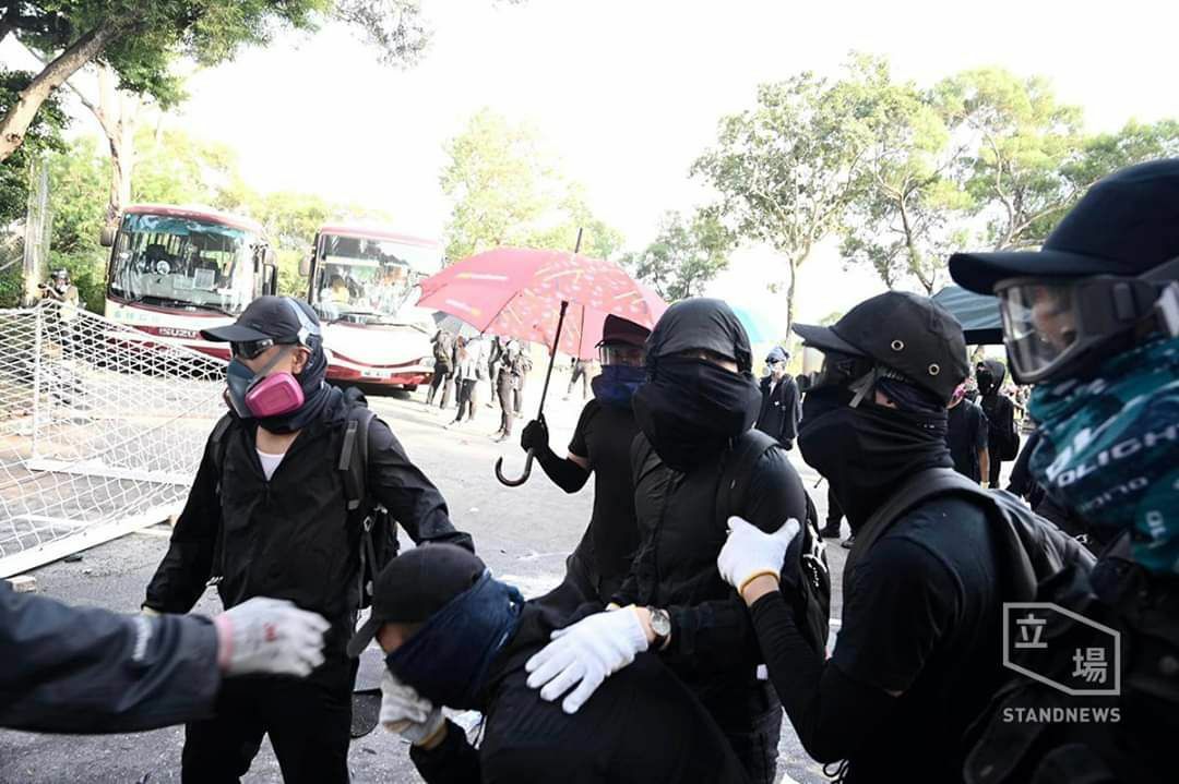 Storming the CUHK campus - My, Hong Kong, Protest, Police, Disorder, Longpost