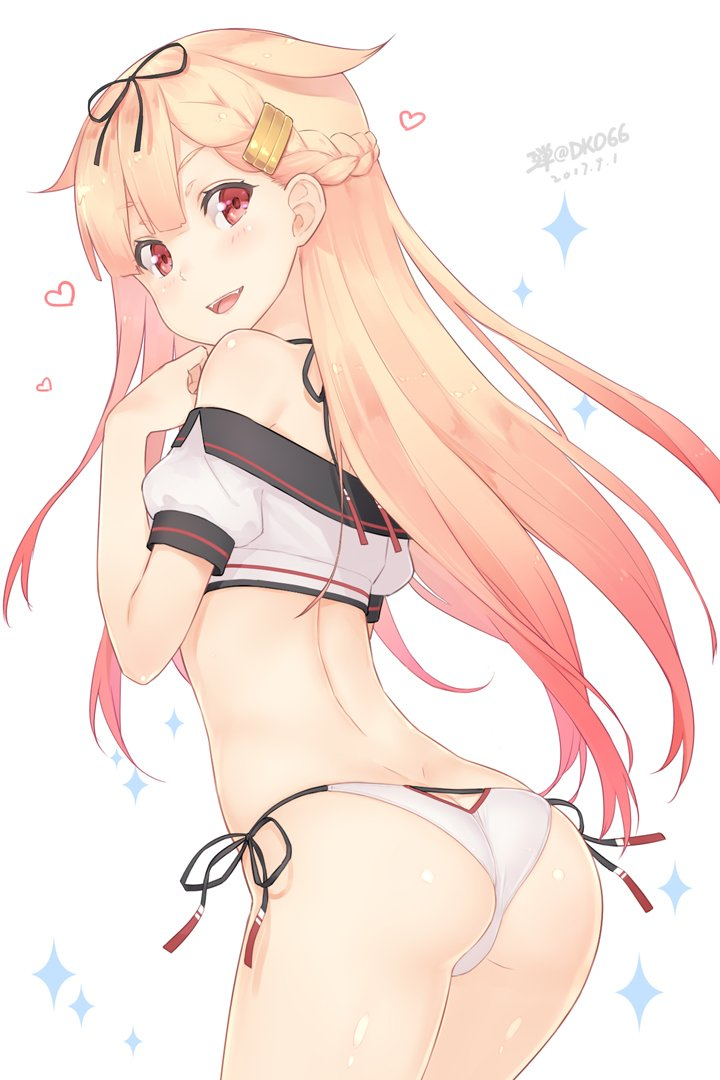 Ii Hippu no Hi - NSFW, Anime, Anime art, Booty, Hips, Thighs, Swimsuit, Underwear, Longpost, Pantsu