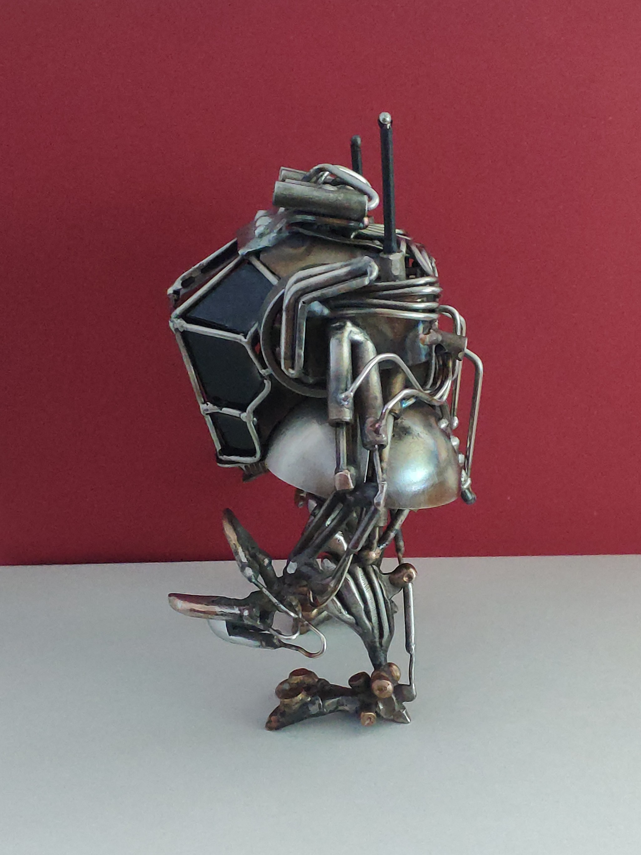 Metal robot) - My, Robot, With your own hands, Needlework without process, Longpost, Fur