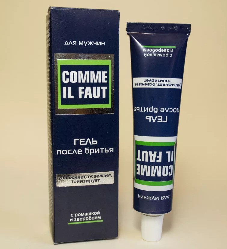 Shaving with us and with you (Comme il faut gel, supplement) - Shaving, Overview, Shaving gel, Water