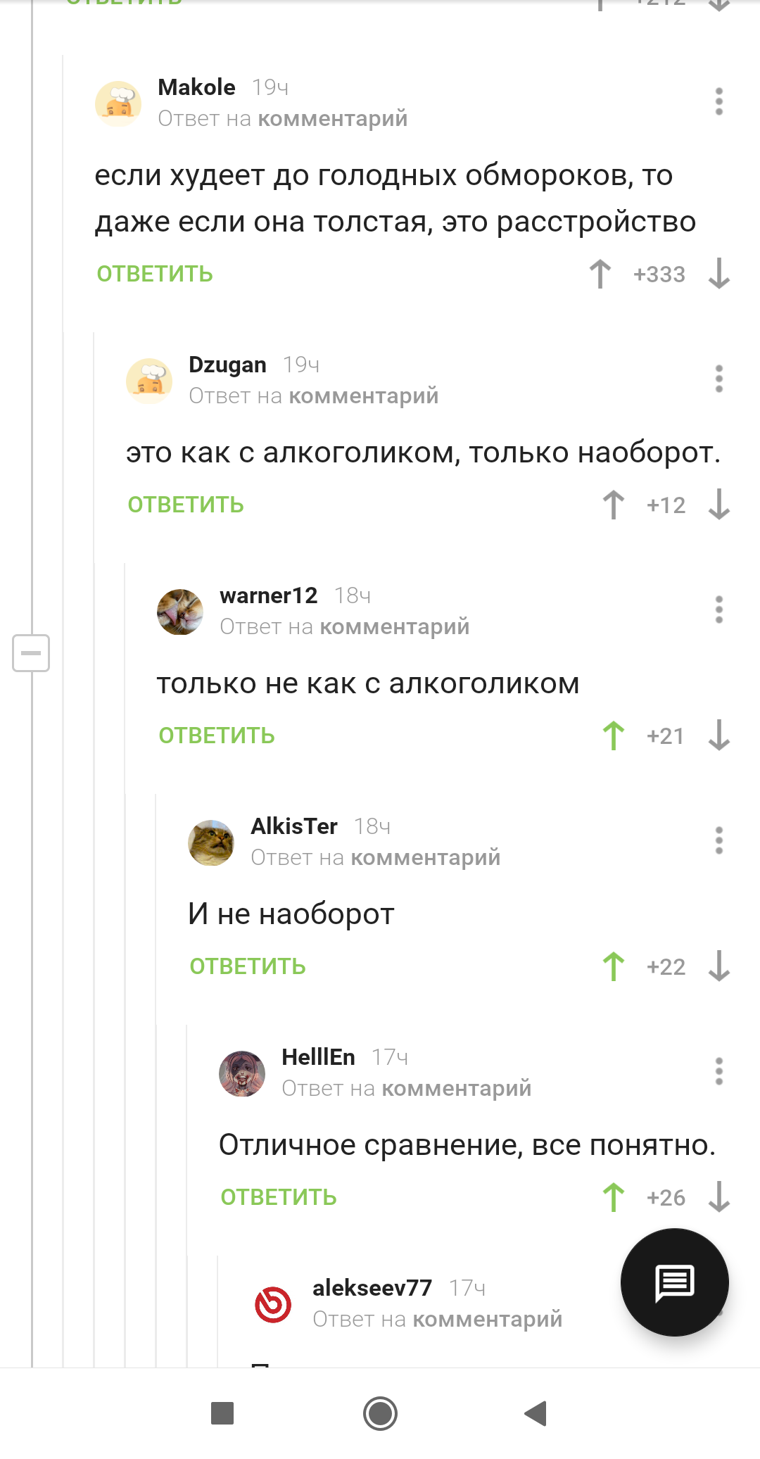 Немного наоборот... - Алкоголь, Комментарии, Животные, Скриншот, Комментарии на Пикабу