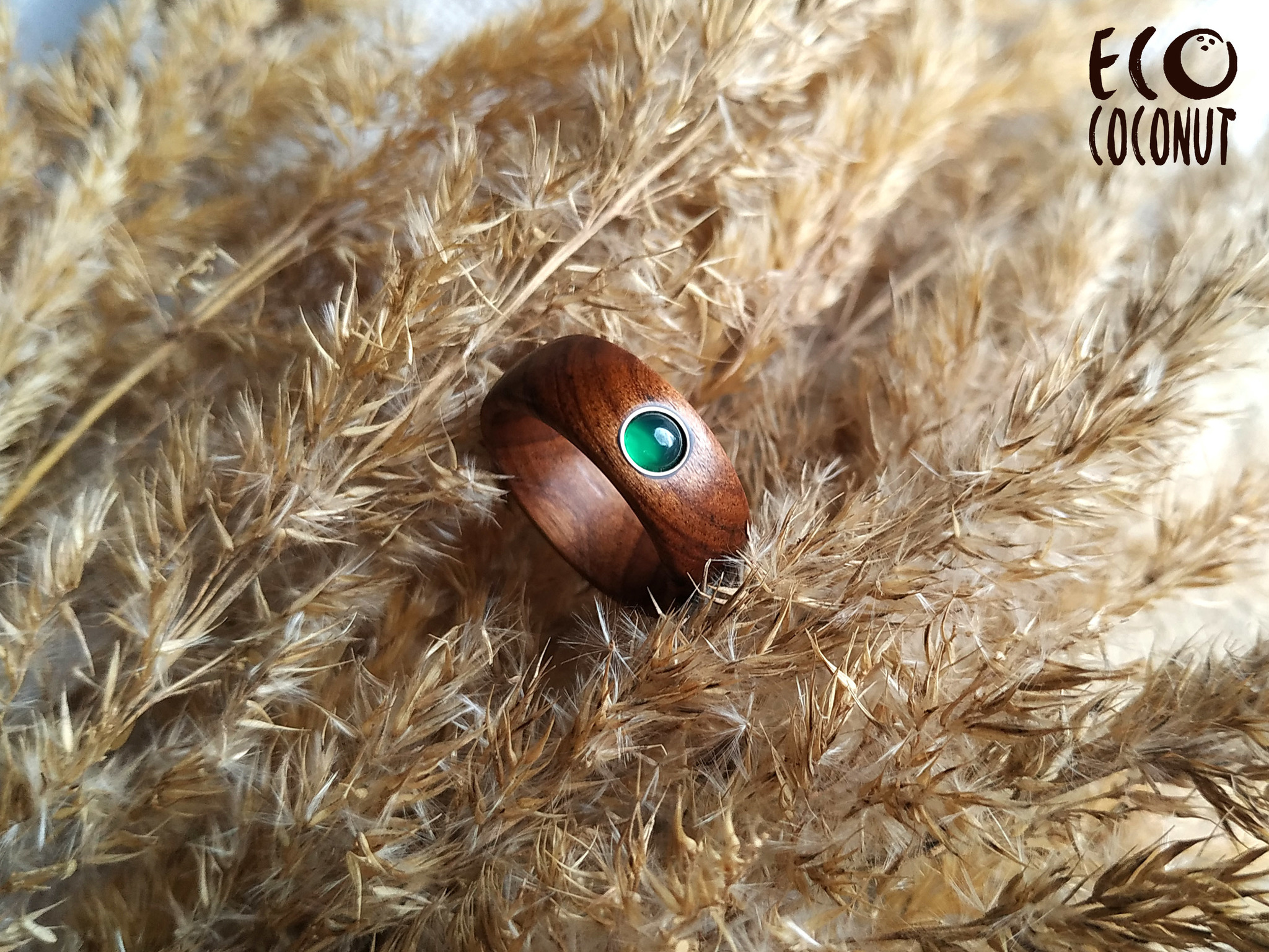 Wooden ring with stone. - My, Ring made of wood, Decoration, Woodworking, Needlework without process, Longpost