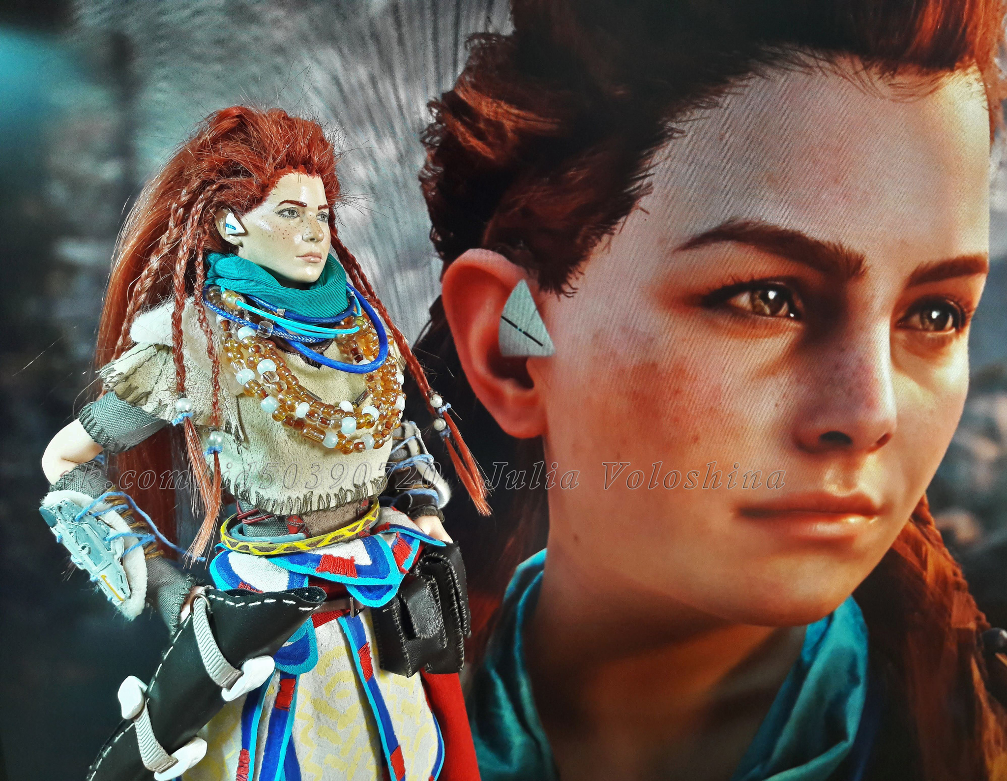 Handmade Aloy Action Figure from Horizon Zero Dawn - My, Handmade, 3D printer, Figurines, With your own hands, Horizon zero dawn, Eloy, Aloy, Games, Longpost