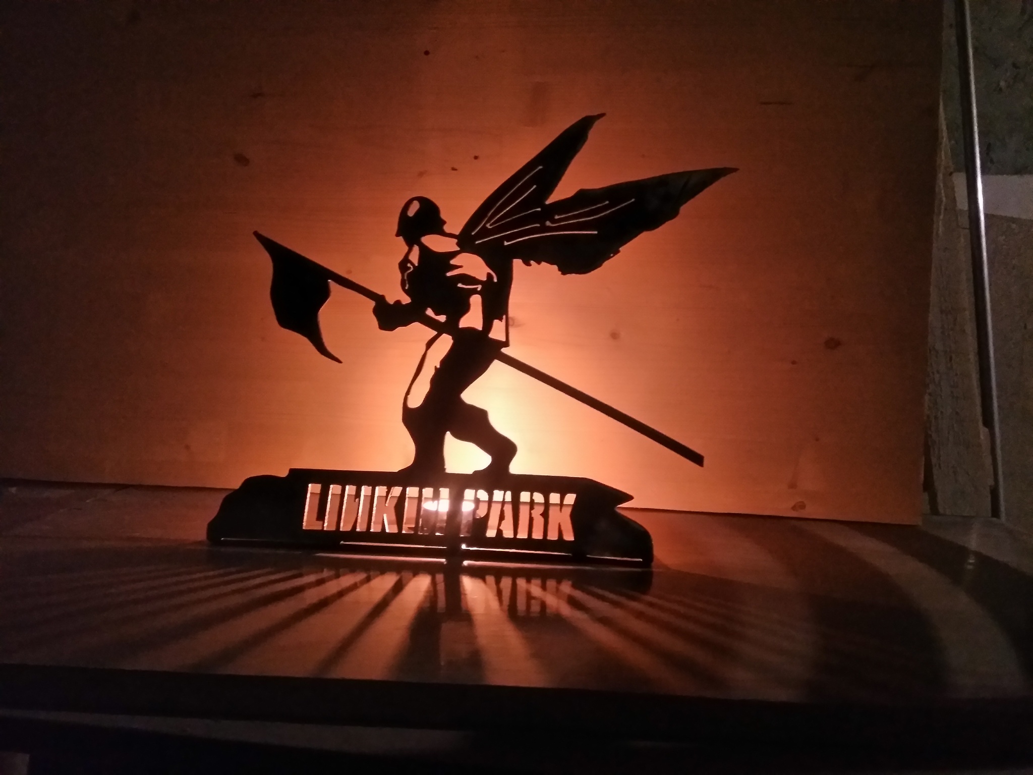 How I made a Linkin Park candle holder - My, Needlework with process, Video, Linkin park, CNC, Homemade, Longpost