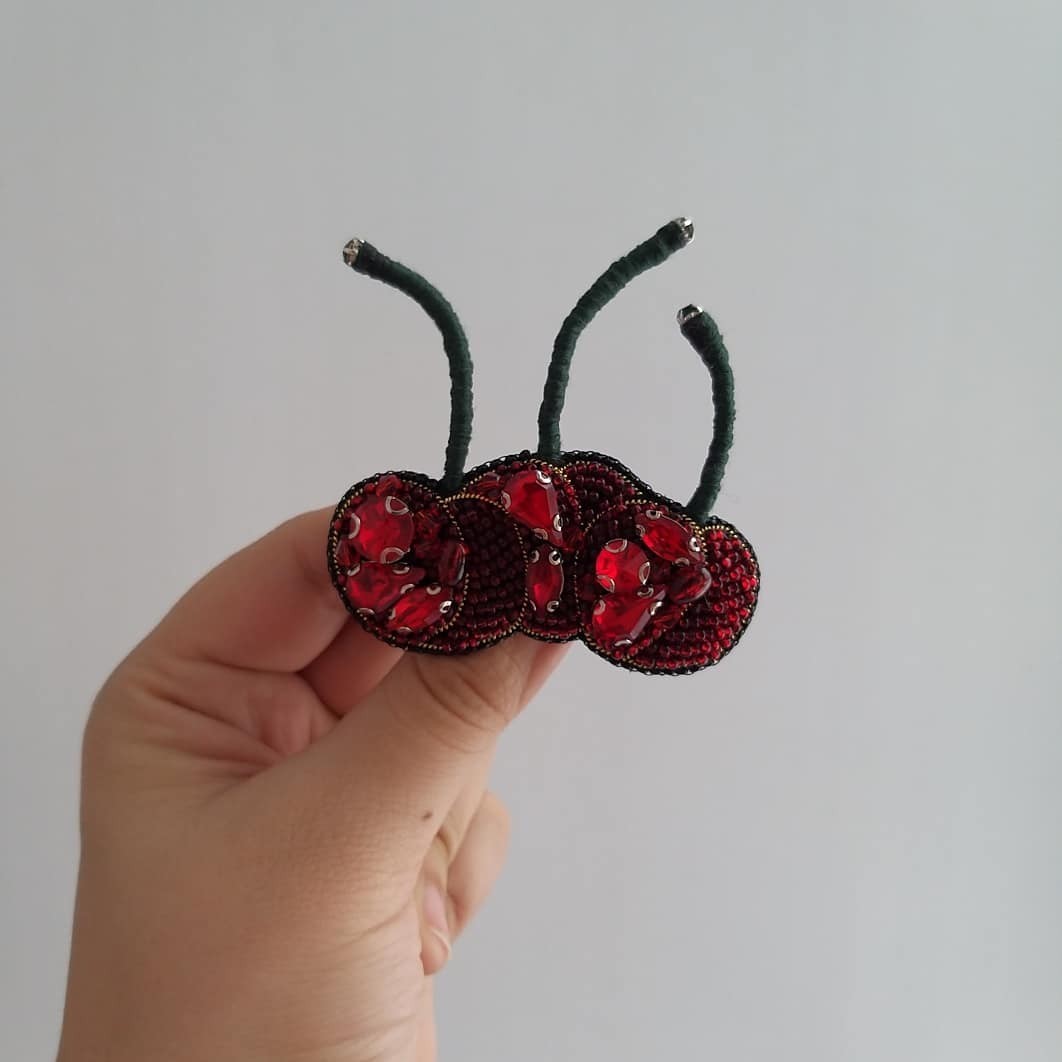 Handmade brooches - My, Brooch, Handmade, Needlework without process, Beads, Beadwork, Longpost