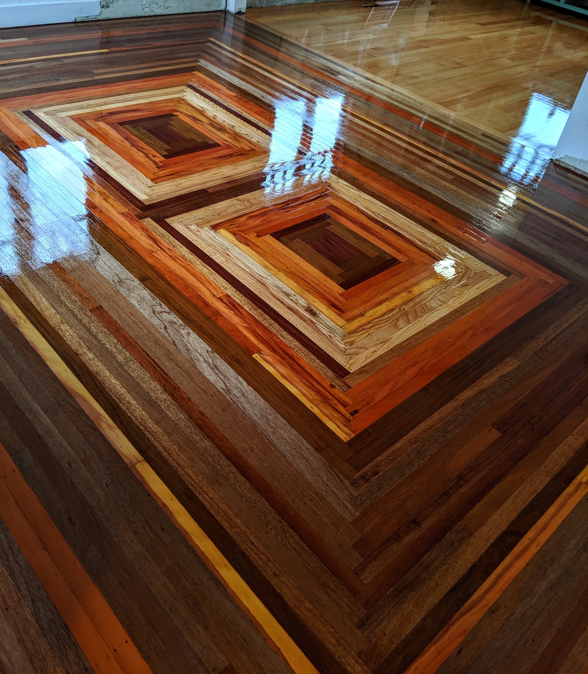 I refinished this old wood floor - Floor, Parquet, The photo, Design