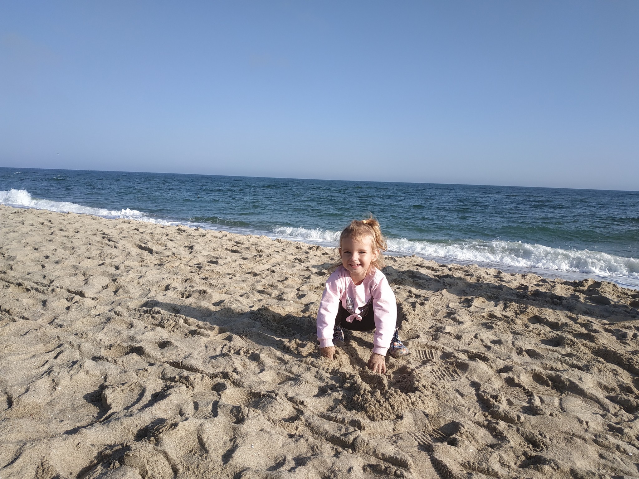 Through the mouth of a child... - My, Sea, Black Sea