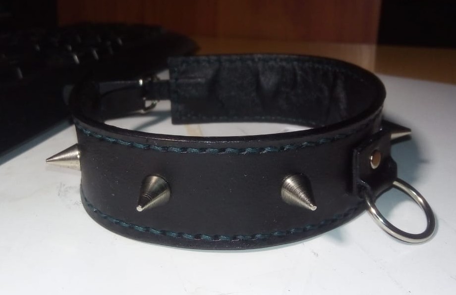 Time for unusual gifts 3. A pair of collars are not for dogs. - My, Needlework without process, Natural leather, Presents, Longpost