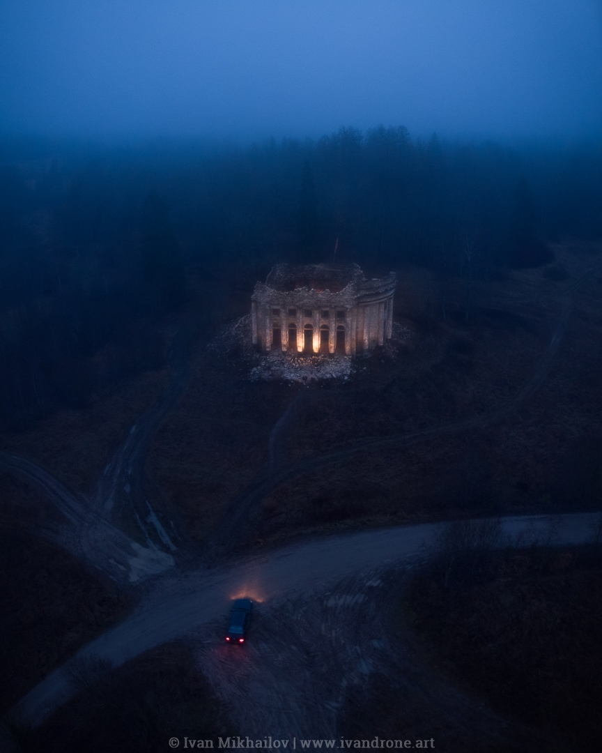 Abandoned atmosphere - My, Leningrad region, The Fifth Mountain, DJI Mavic Air, Aerial photography