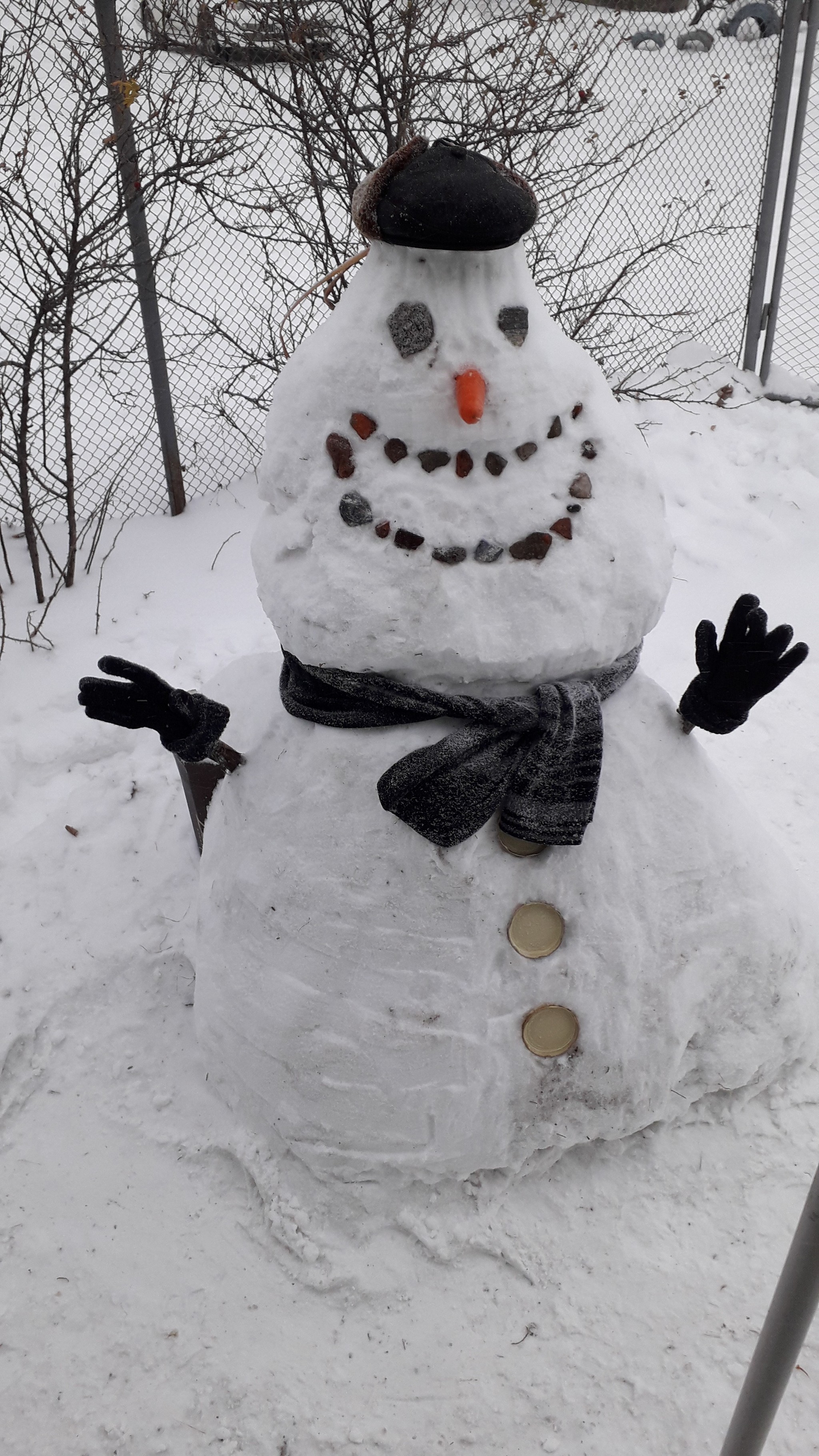 Winter is in full swing - My, Winter, snowman, Longpost