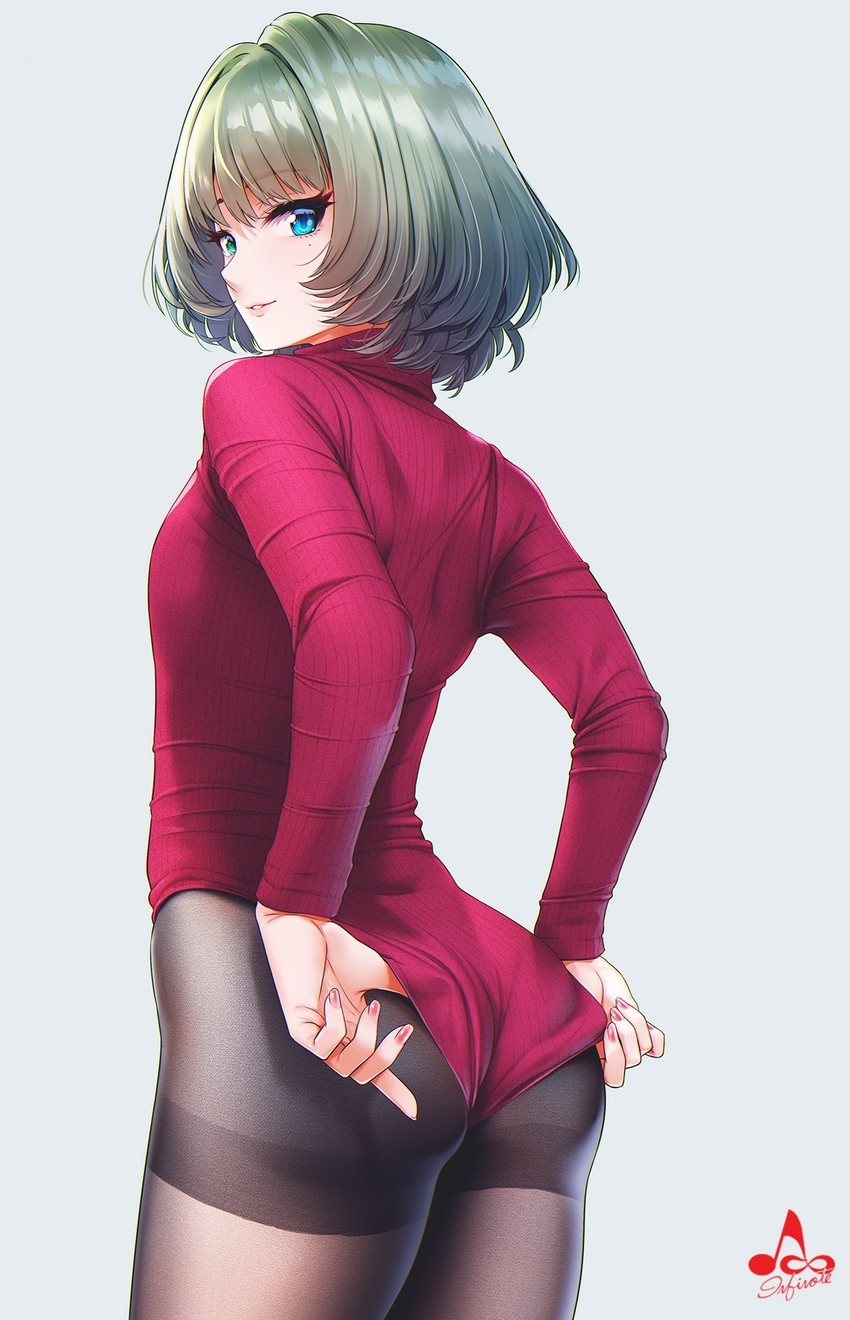 Anime Art - NSFW, Anime, Anime art, Idolmaster Cinderella Girls, Takagaki kaede, Tights