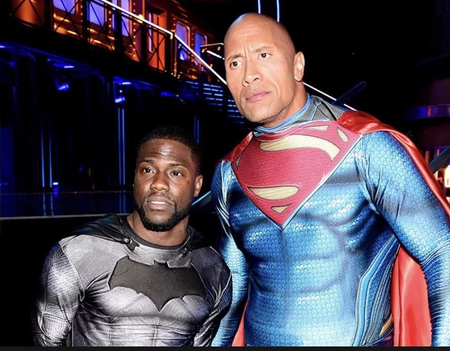 Friends - Dwayne Johnson, Kevin Hart, Friends, The photo, Photoshop, Celebrities, Actors and actresses