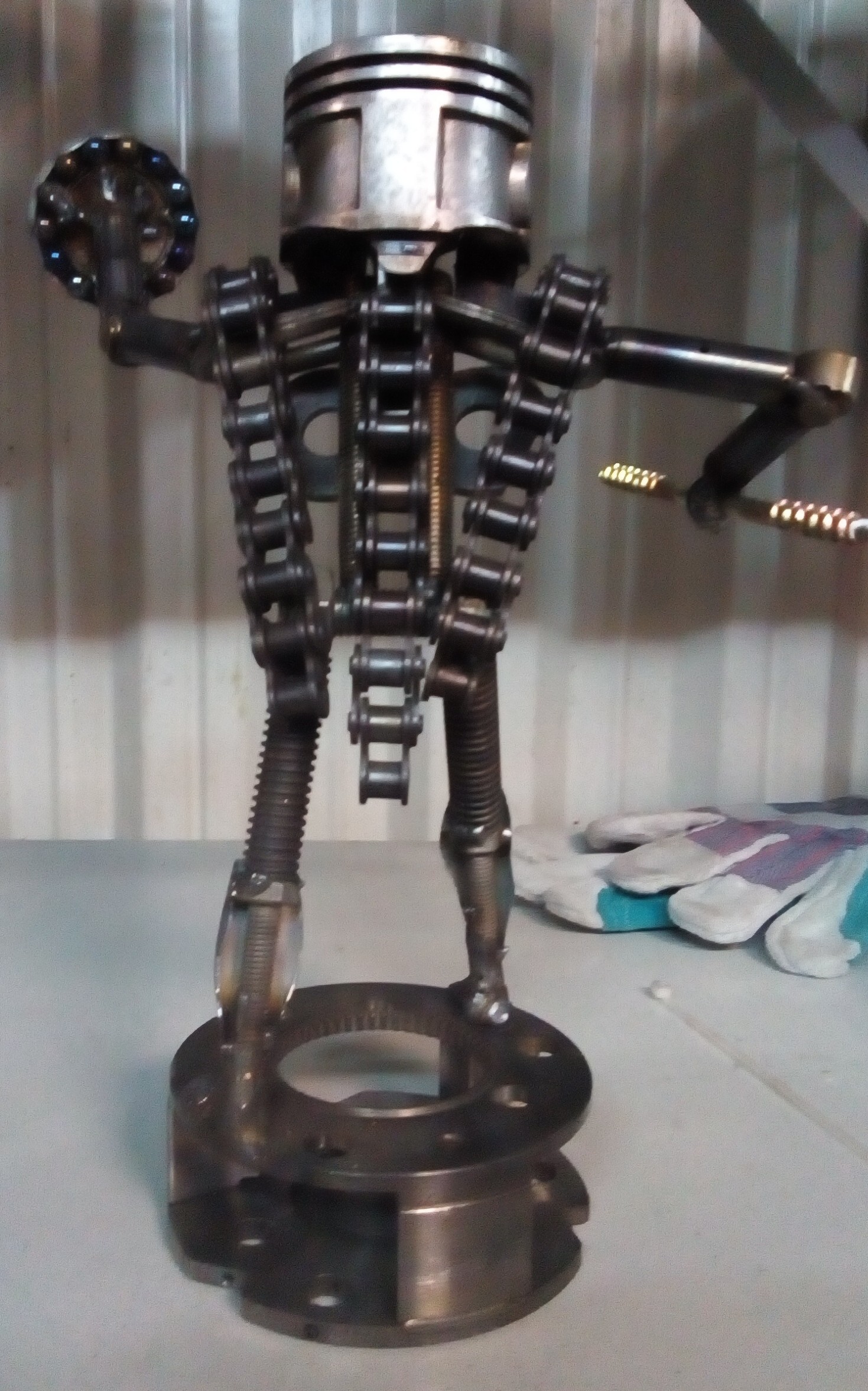 Figurine made from metalwork waste - Old iron, Metal products, With your own hands, Art from trash, Longpost