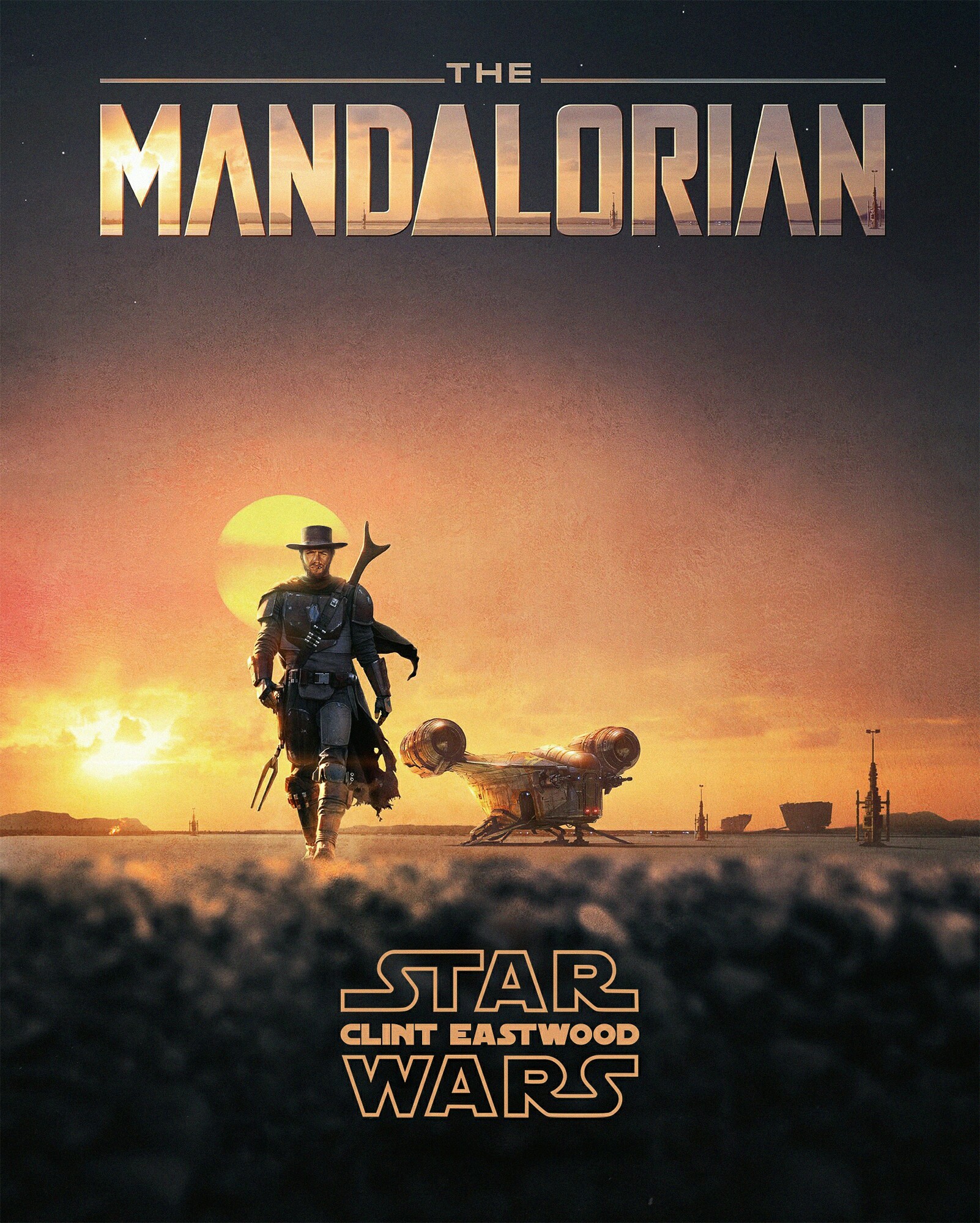 Clint Eastwood in the Mandalorian - My, Star Wars, Photoshop, Longpost