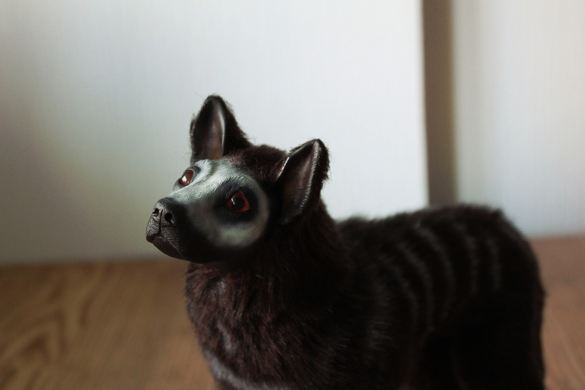 Dark color. - My, Polymer clay, Dog, With your own hands, Hobby, Longpost, Needlework without process