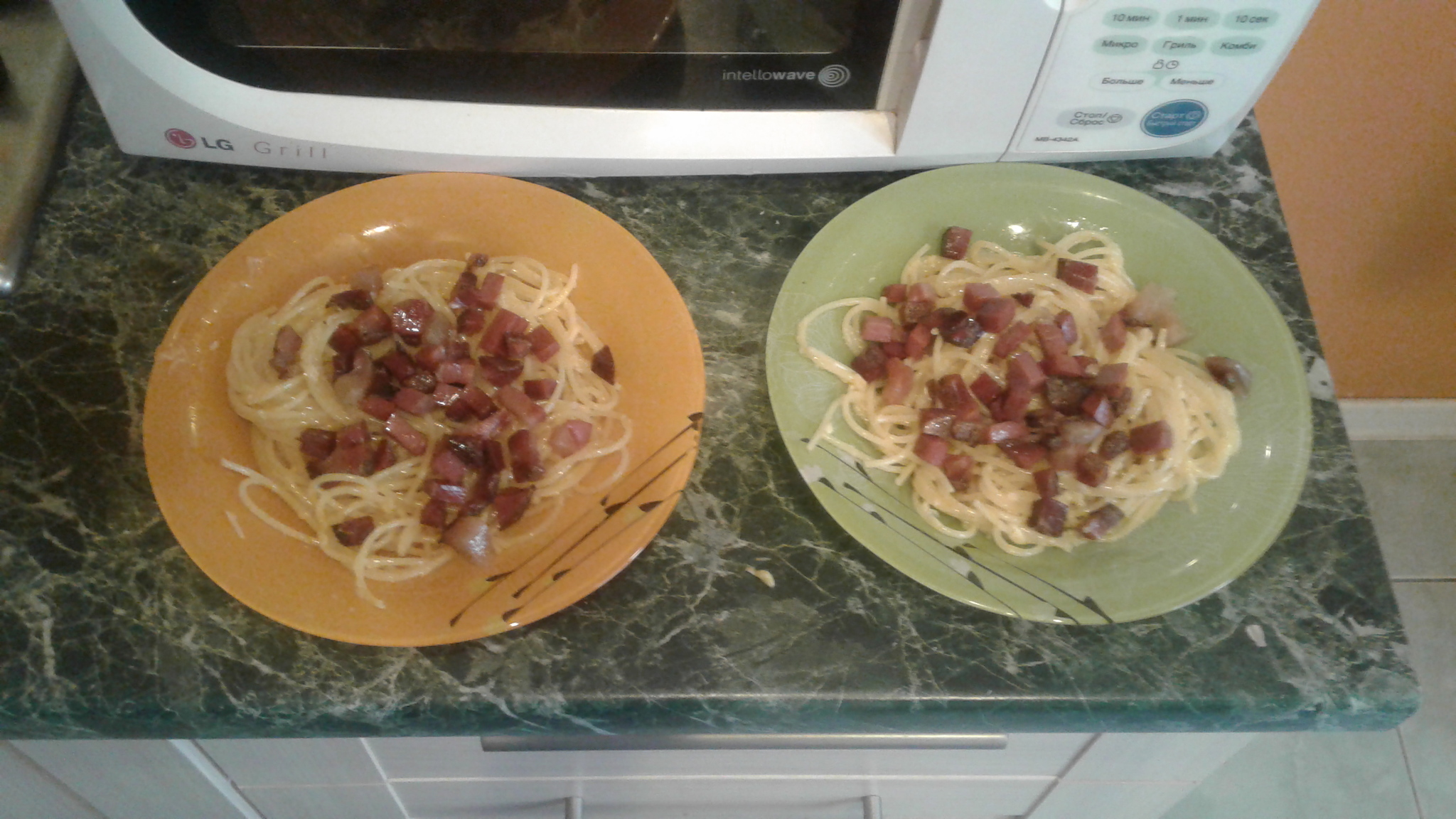 Cooking for the lazy. Pasta Carbonara. Option 1 - My, Food, Cooking, Paste, Cheese, Carbonara, Longpost