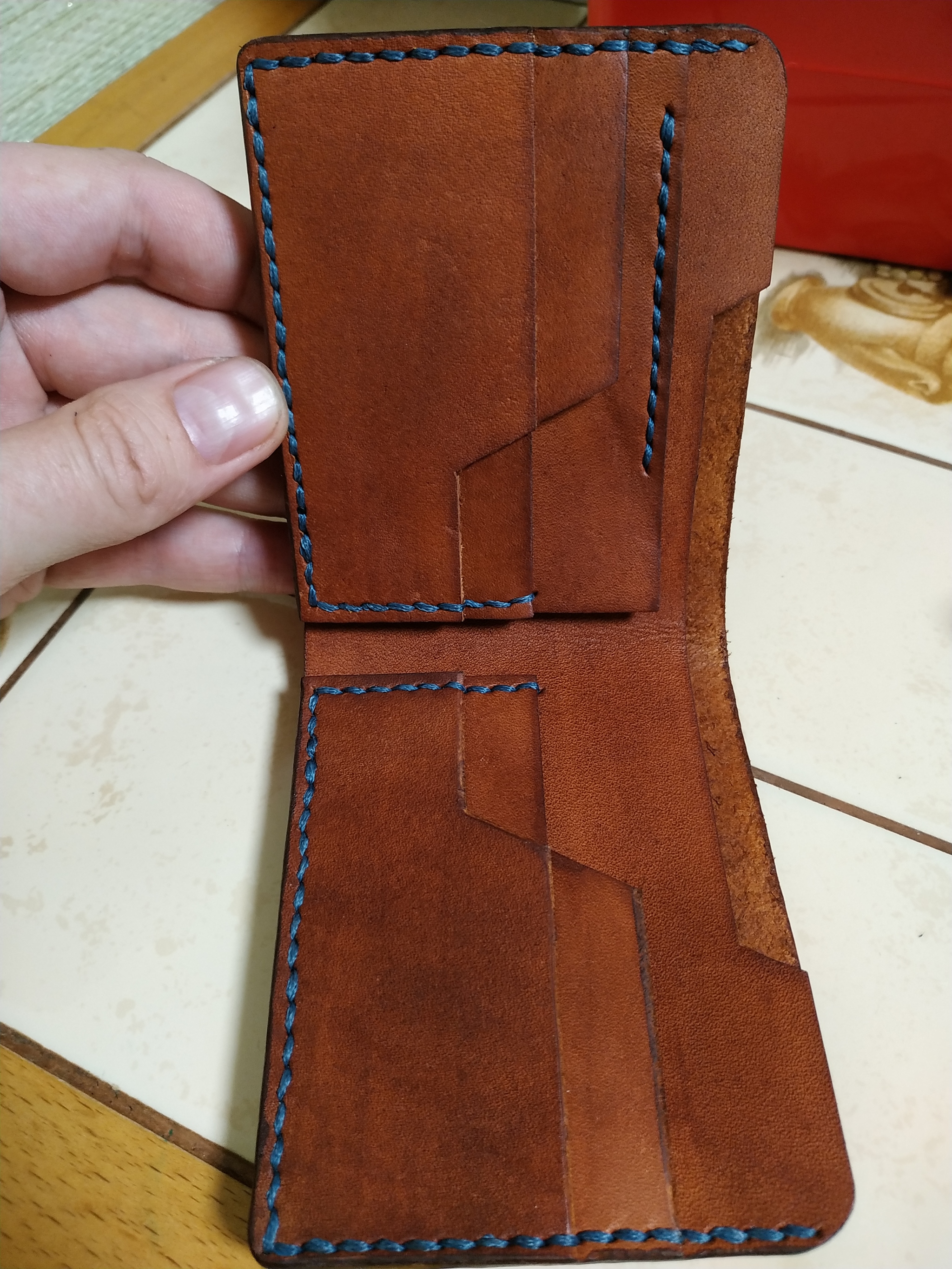 DIY wallet as a gift. - My, Leather wallet, With your own hands, Presents, Leather products, Wallet, Longpost